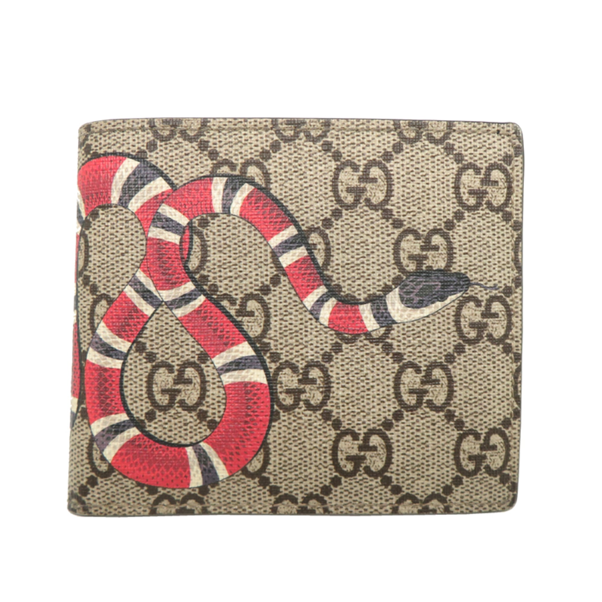 Gucci Gg Supreme Leather Wallet (Bi-Fold) (Pre-Owned)