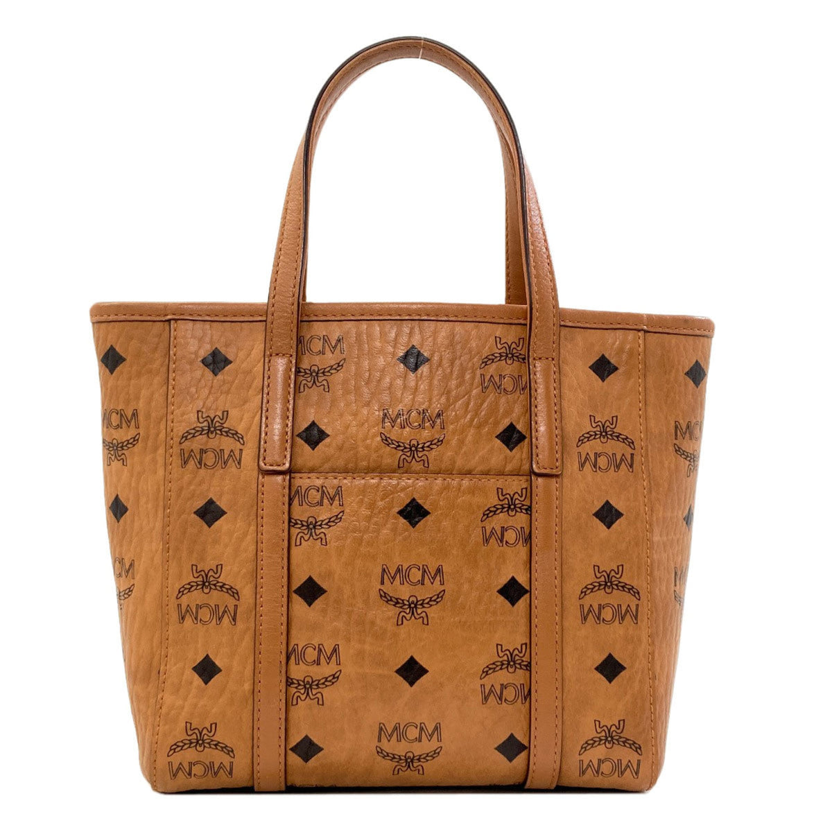 Mcm Brown Pvc Handbag (Pre-Owned)