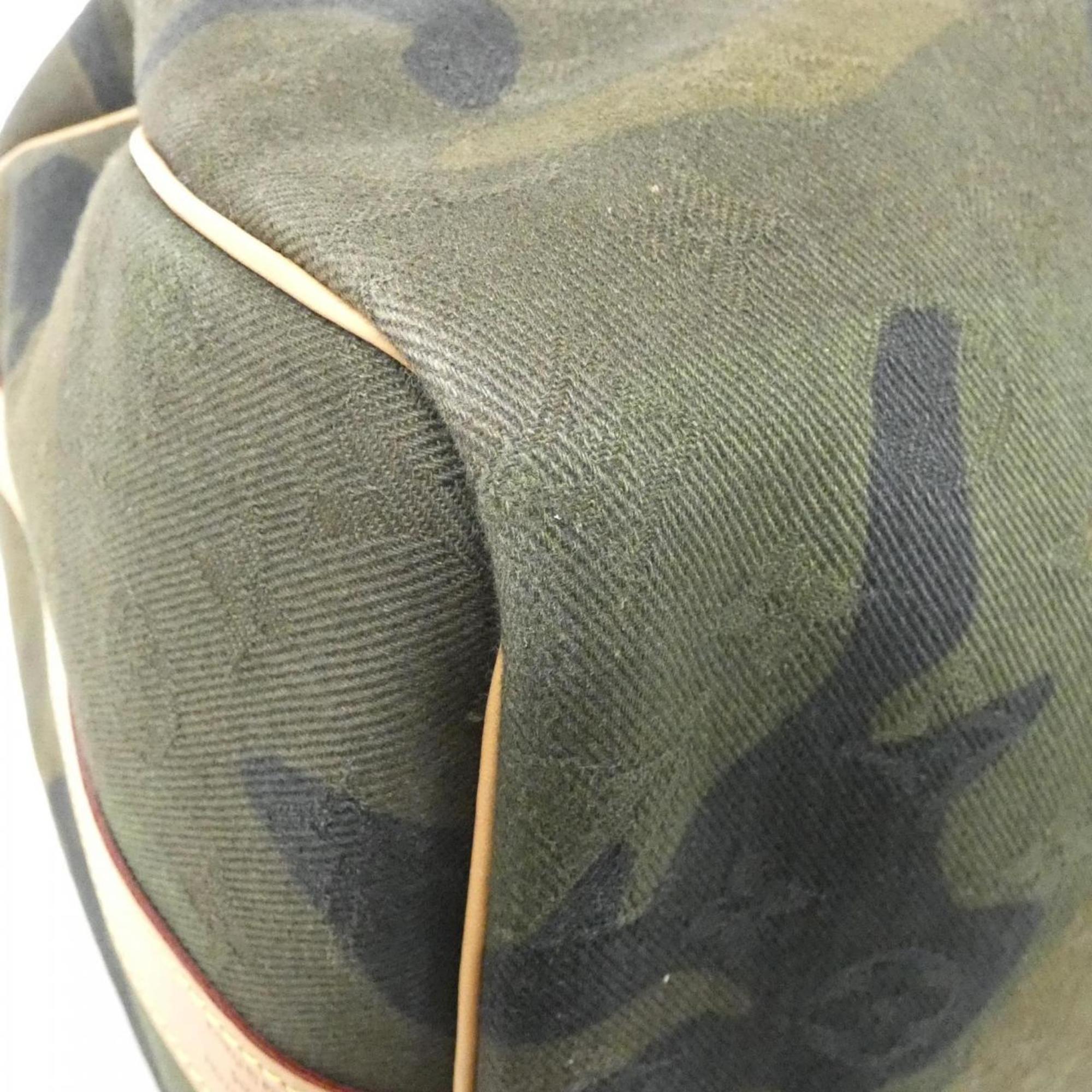 Louis Vuitton Camouflage Green Canvas Boston Bag (Pre-Owned)