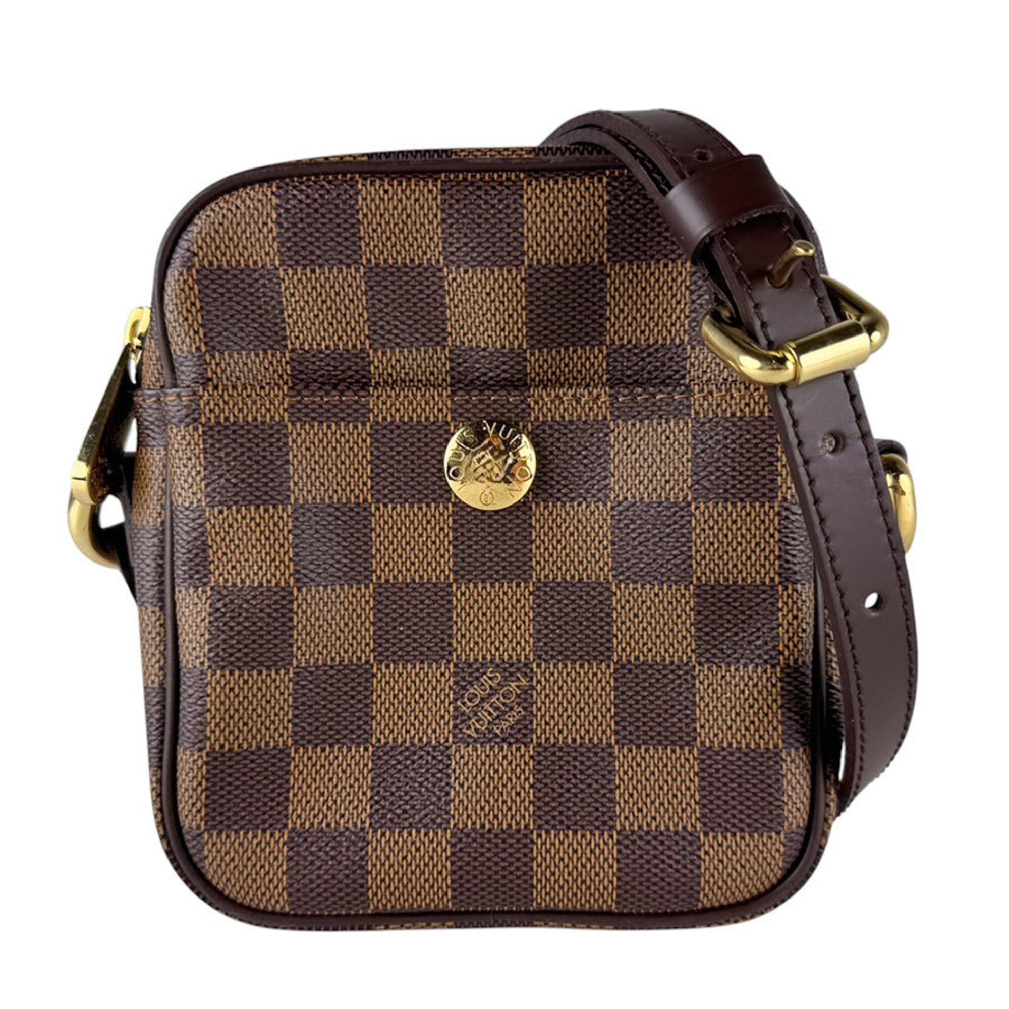Louis Vuitton Damier Canvas Ebene Damier Canvas Shoulder Bag (Pre-Owned)