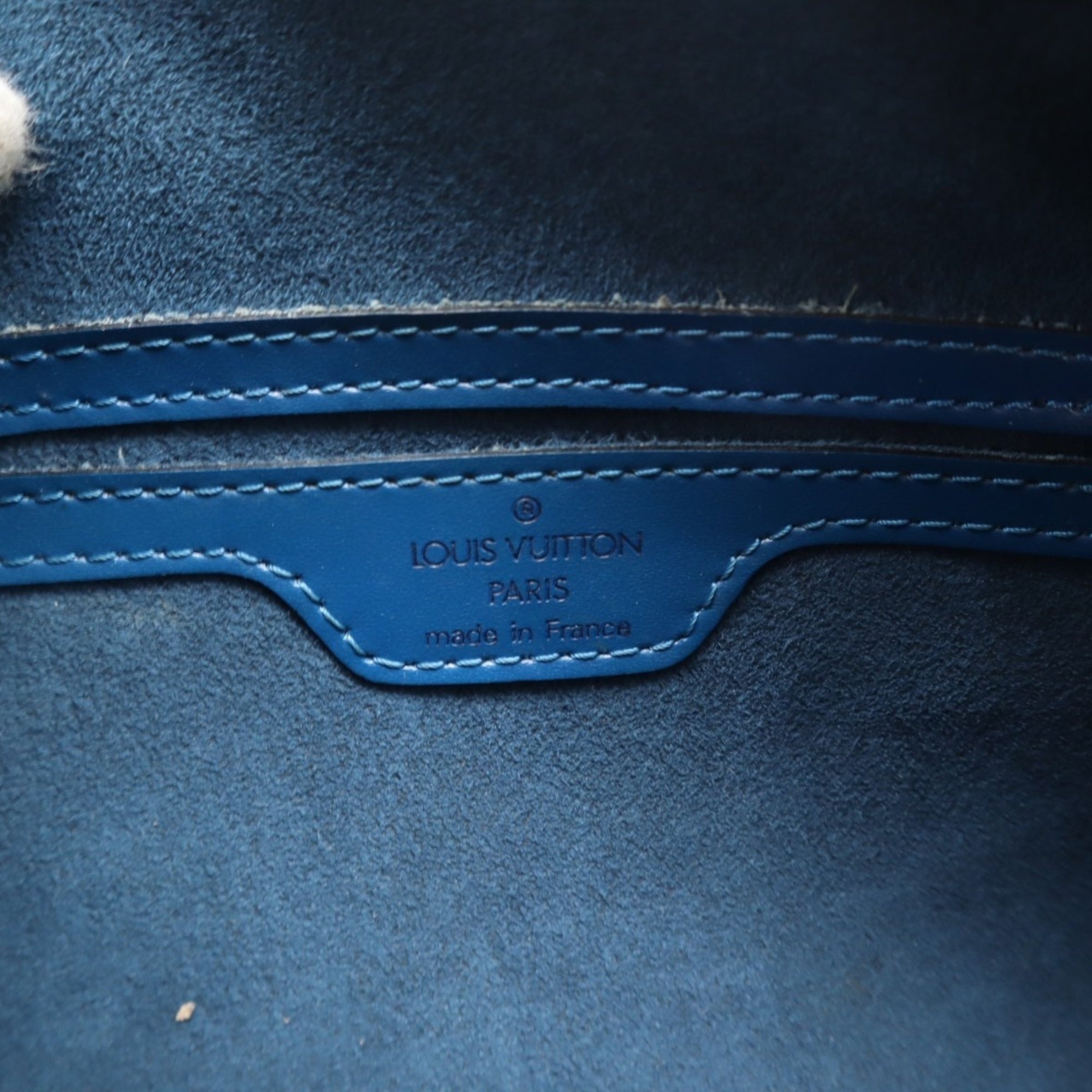 Louis Vuitton Toledo Blue Leather Handbag (Pre-Owned)