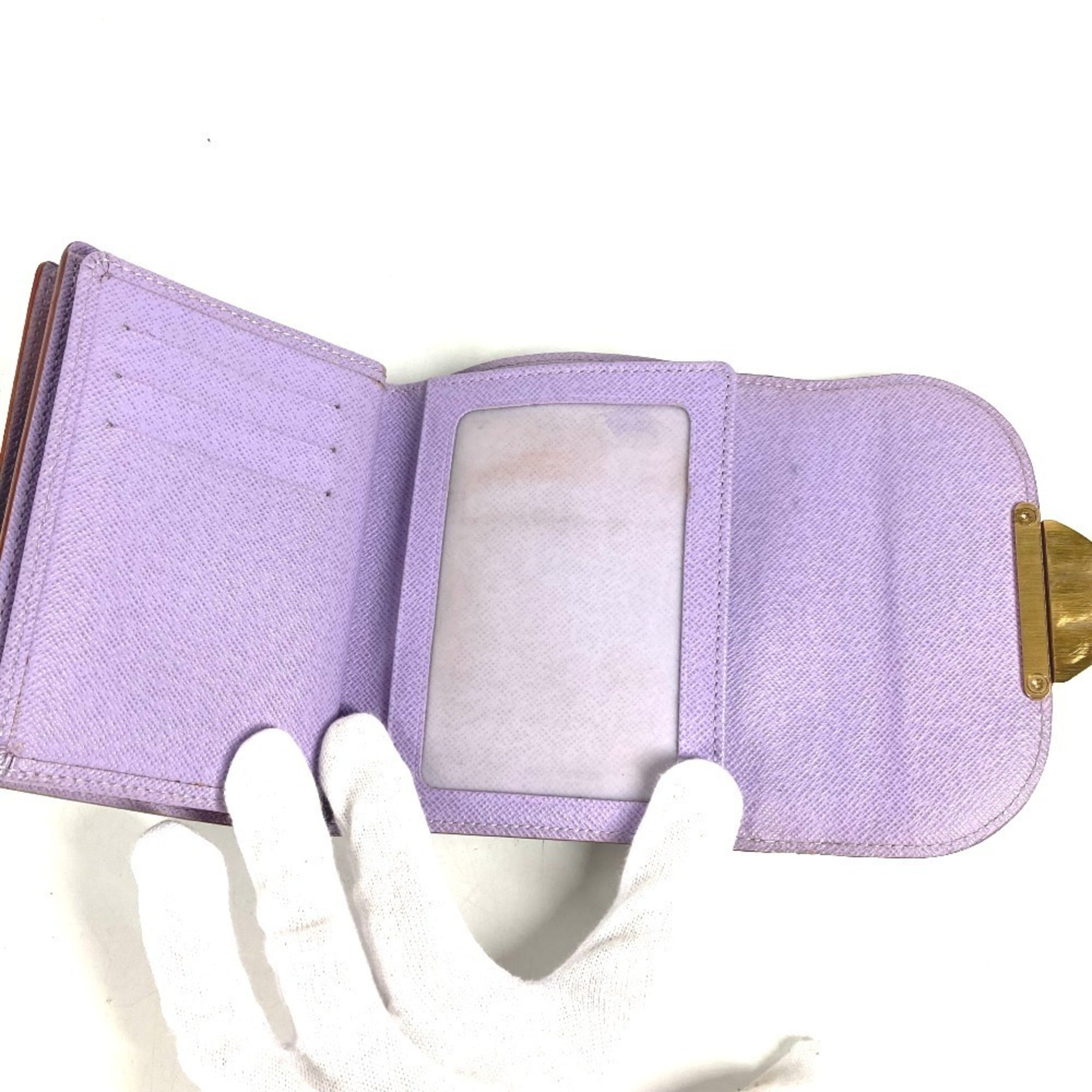 Louis Vuitton Black Multi-Color Purple Violet Monogram Multicolore Wallet (Tri-Fold) (Pre-Owned)