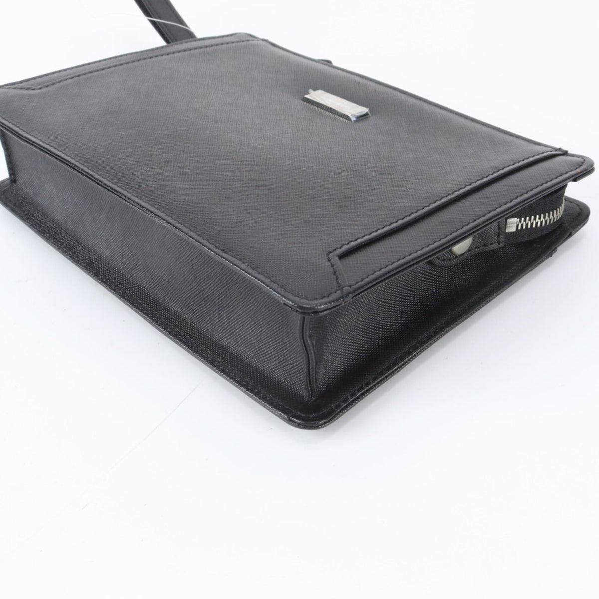 Burberry Black Leather Clutch Bag Pouch (Pre-Owned)