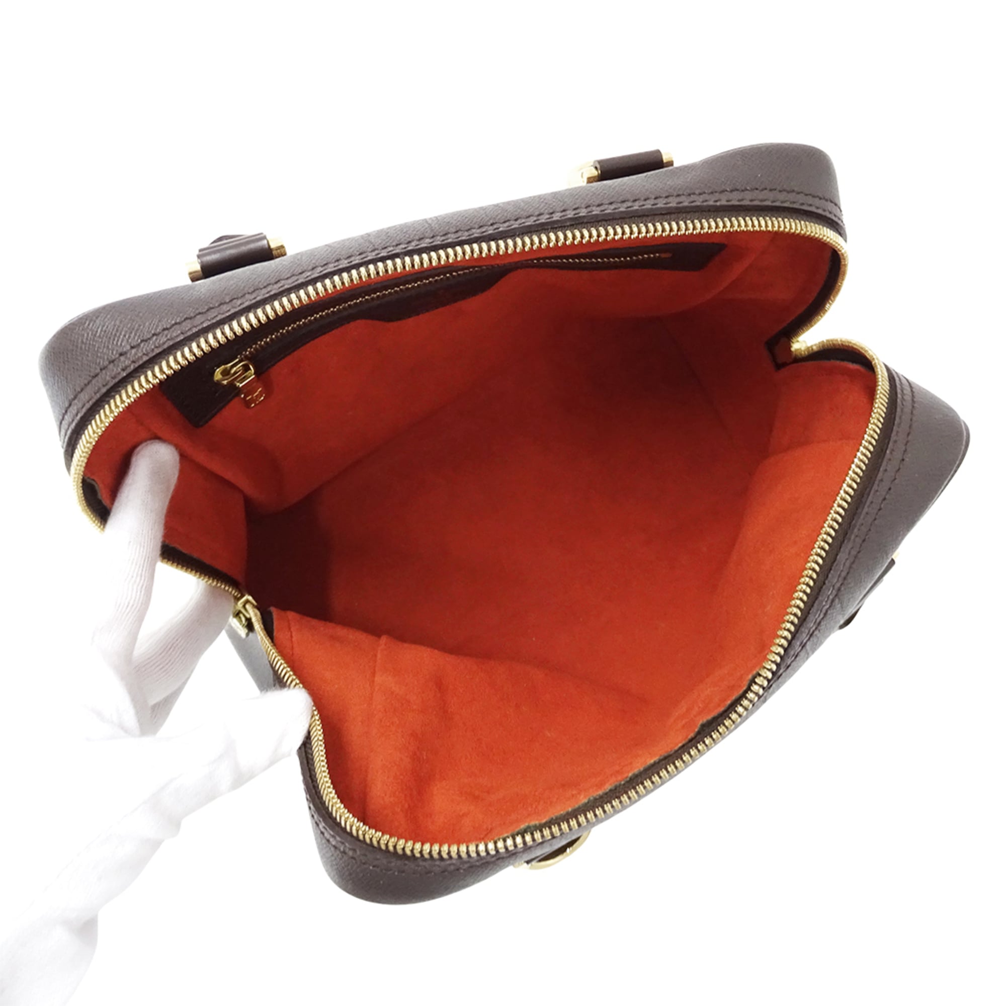 Louis Vuitton Brown Damier Canvas Galle Damier Canvas Handbag (Pre-Owned)