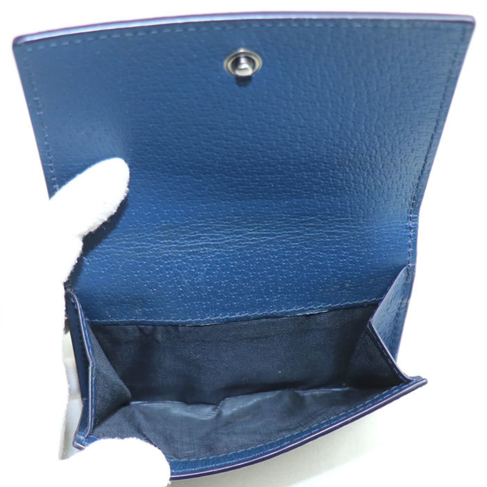 Gucci Beige Blue Gg Supreme Wallet (Tri-Fold) (Pre-Owned)