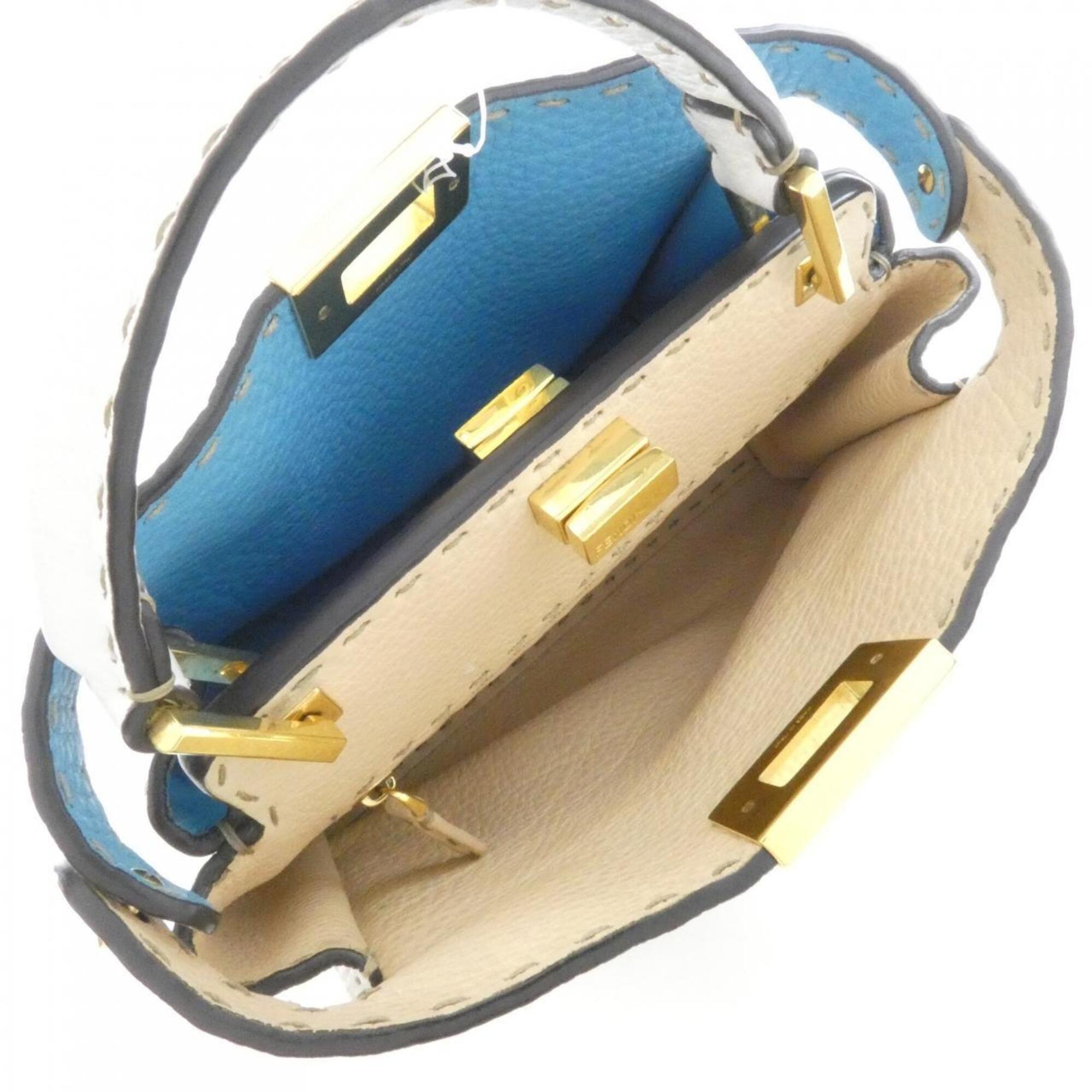 Fendi Selleria Gold Leather Handbag (Pre-Owned)