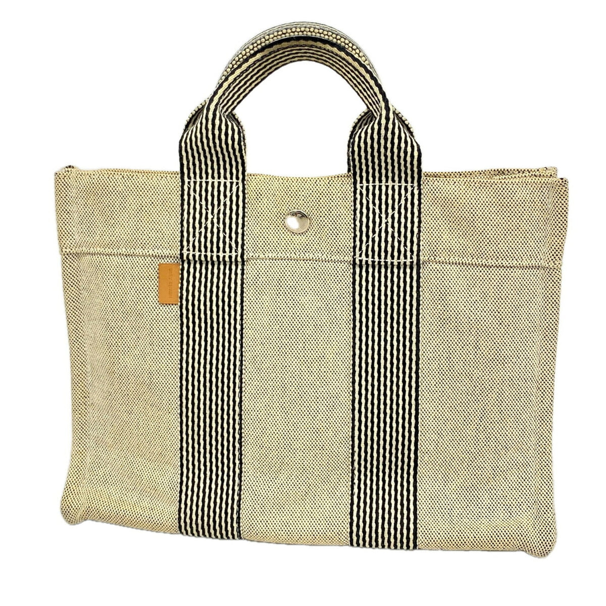 Hermes Black Toile H Tote Bag (Pre-Owned)