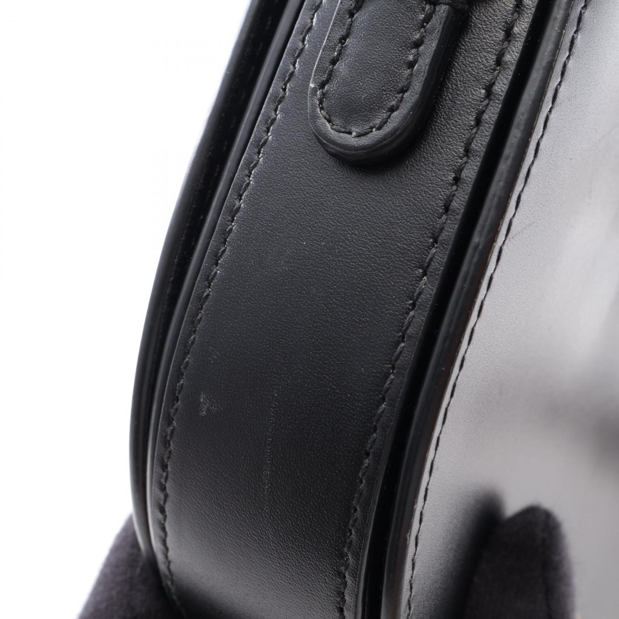 Christian Dior Black Leather Handbag Shoulder Bag (Pre-Owned)
