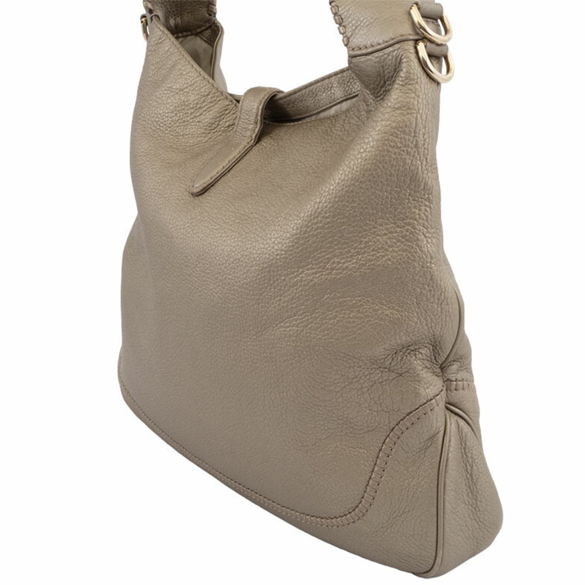 Gucci Gold Leather Shoulder Bag (Pre-Owned)