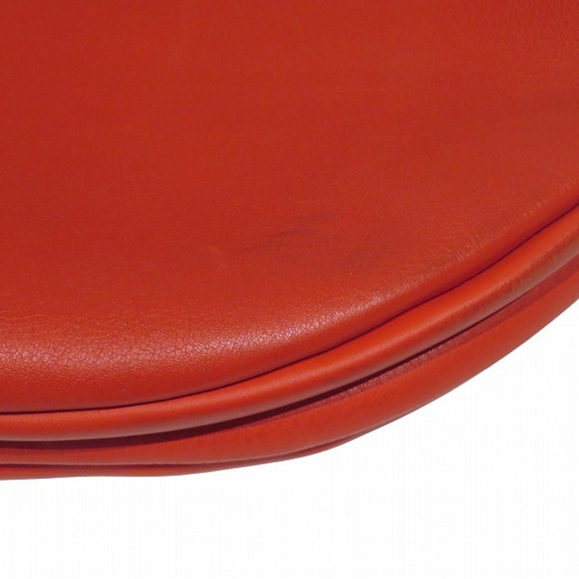 Loewe Red Color Leather Handbag Shoulder Bag (Pre-Owned)