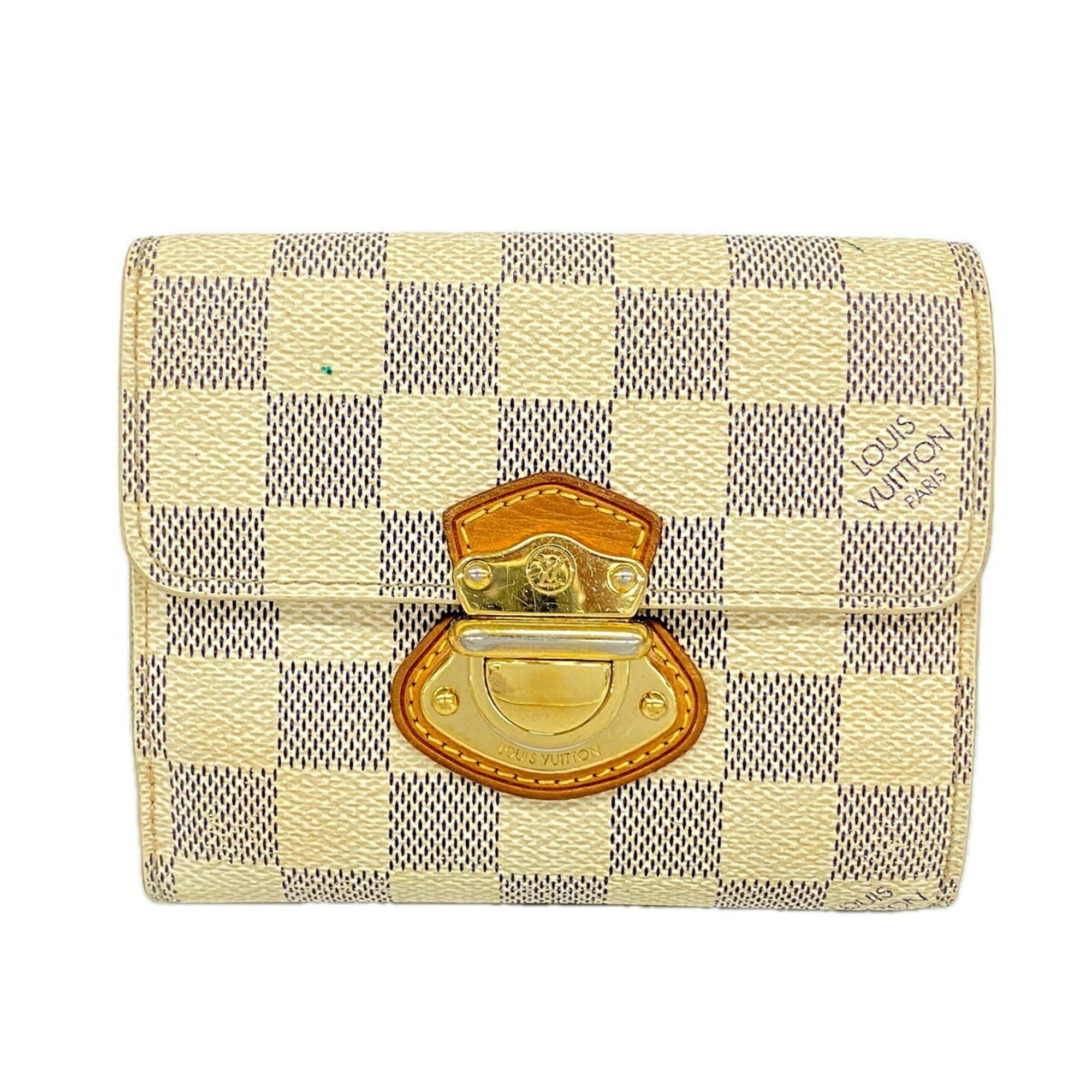 Louis Vuitton White Wallet (Tri-Fold) (Pre-Owned)