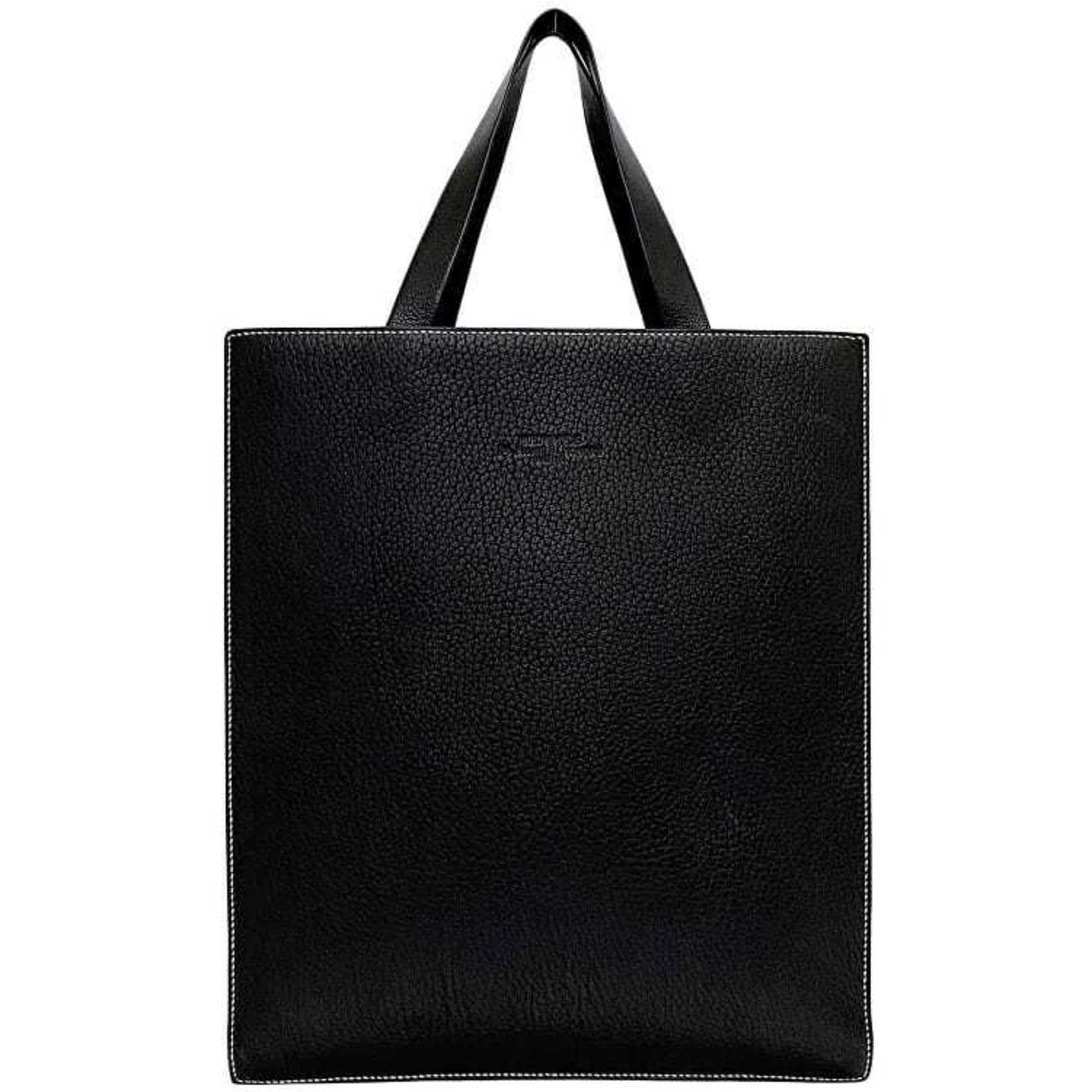 Hermes Black Leather Tote Bag (Pre-Owned)