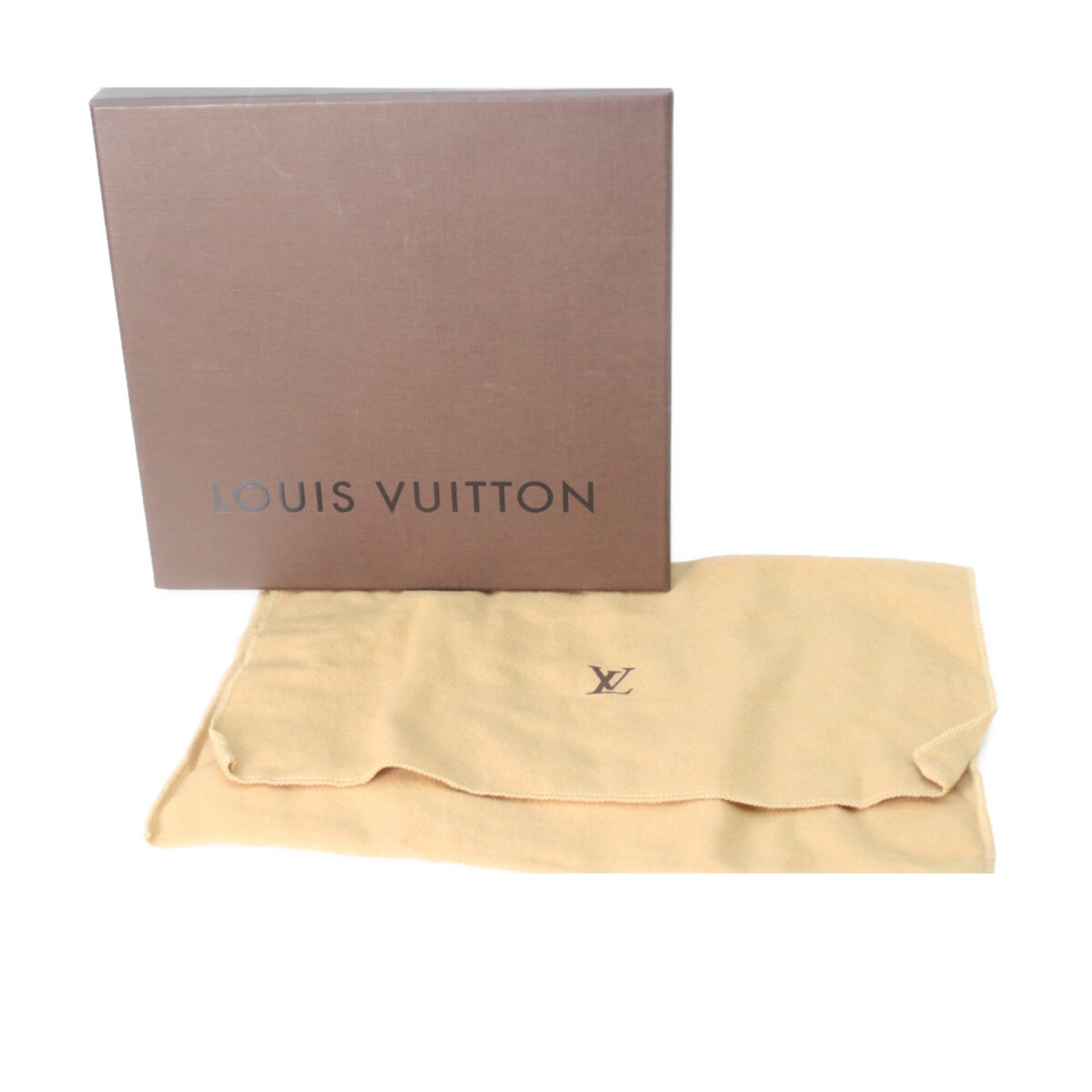 Louis Vuitton Red Color Monogram Satin Handbag (Pre-Owned)
