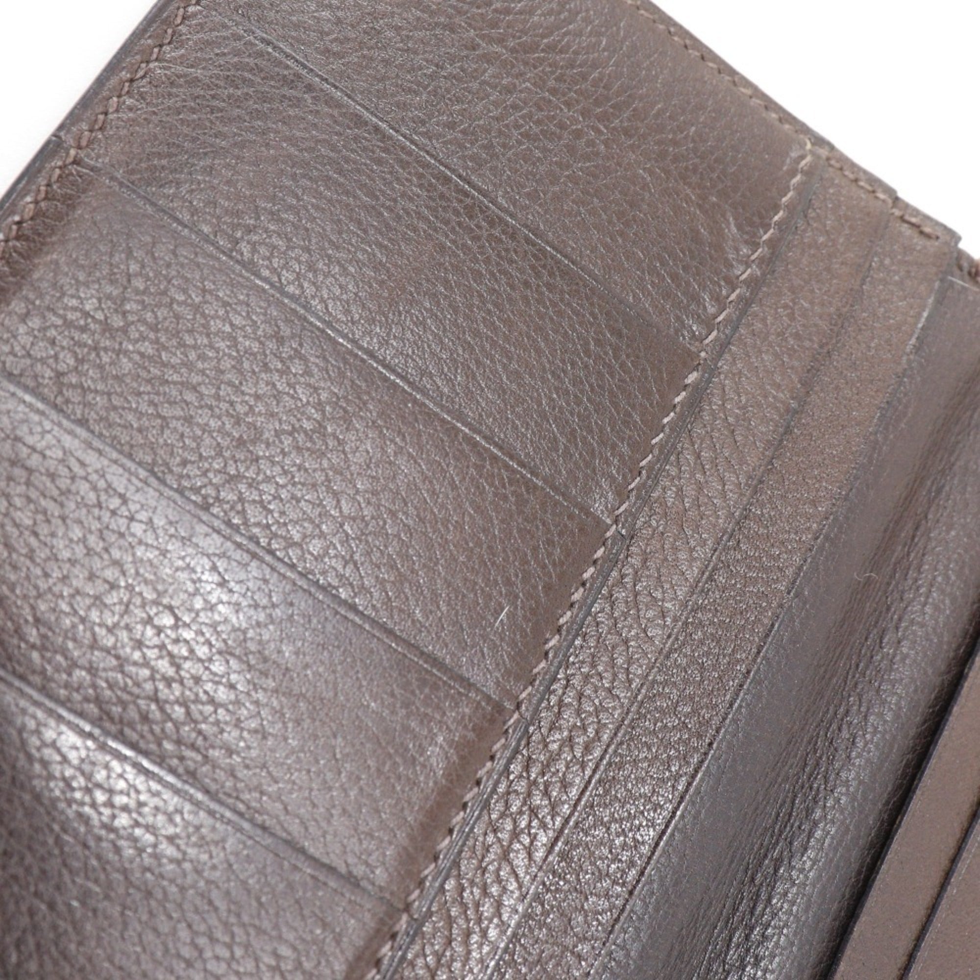 Hermes Brown Leather Bill Wallet (Bi-Fold) (Pre-Owned)