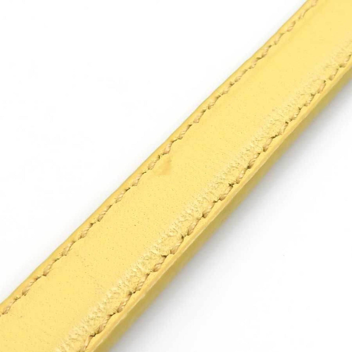 Saint Laurent Cream Yellow Leather Shoulder Bag (Pre-Owned)