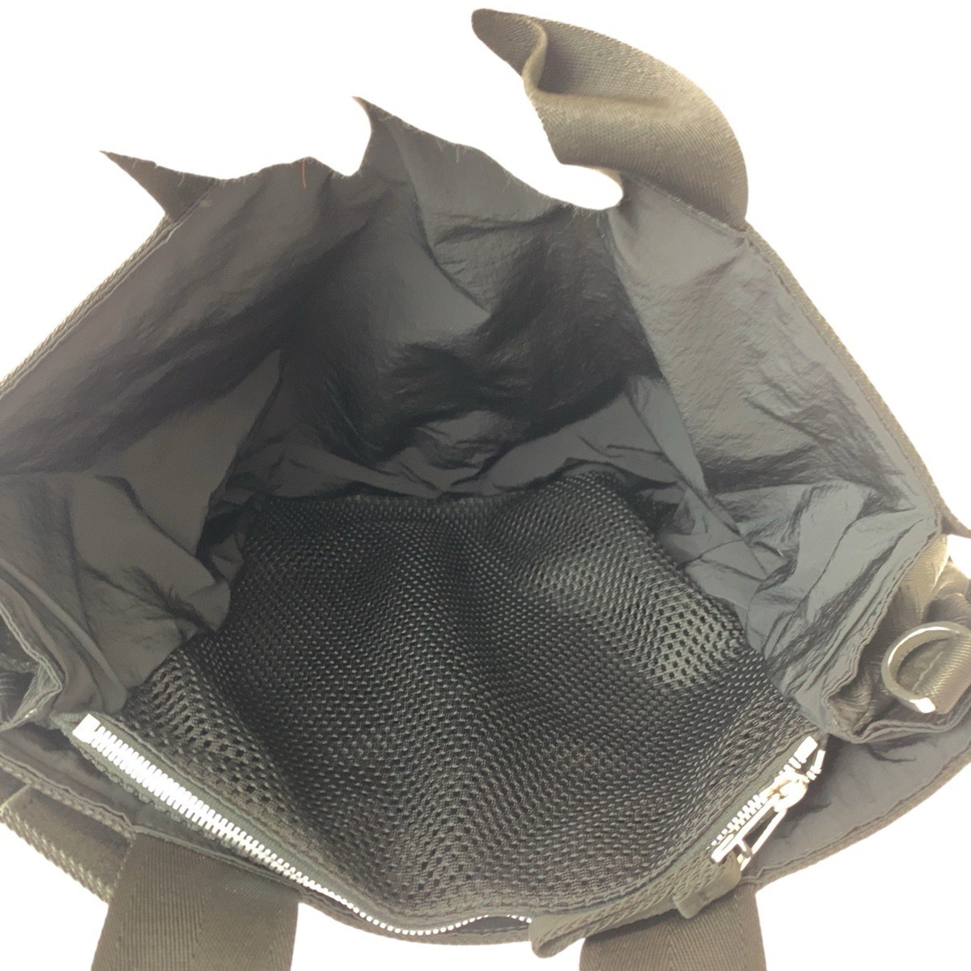 Bottega Veneta Black Nylon Tote Bag (Pre-Owned)