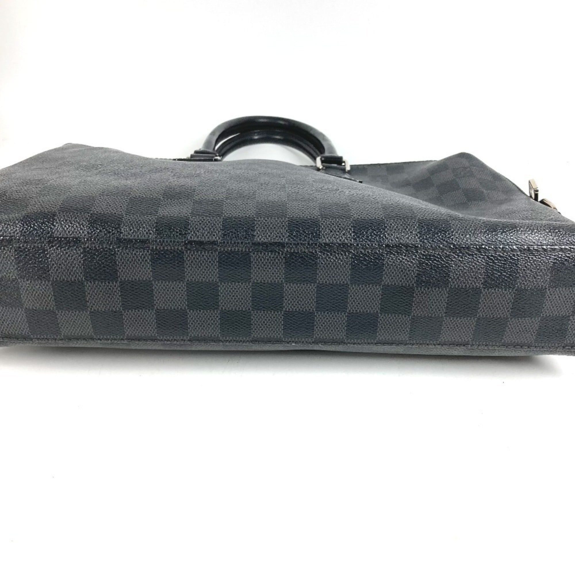 Louis Vuitton Black Damier Graphite Canvas Briefcase Handbag (Pre-Owned)