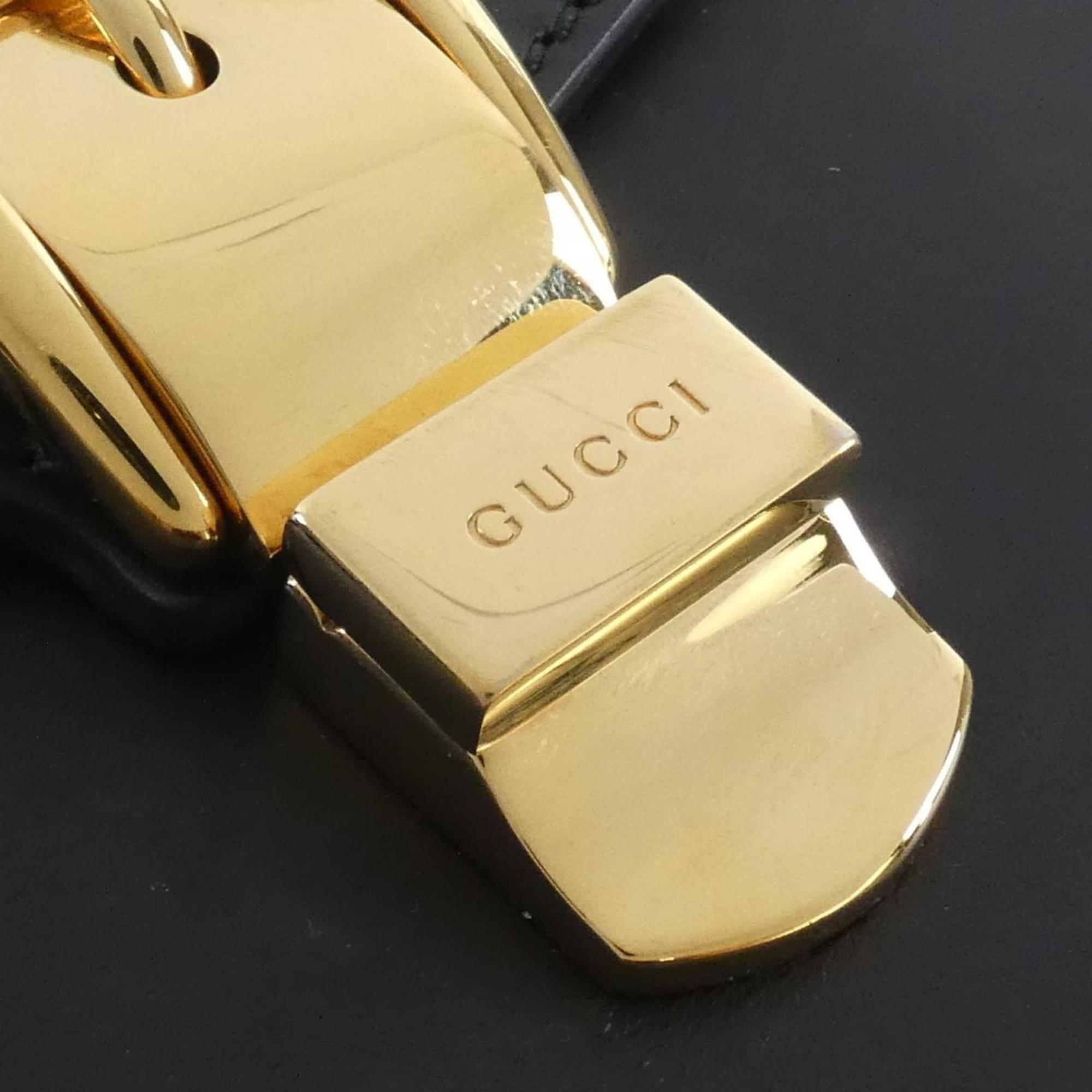 Gucci Black Leather Shoulder Bag (Pre-Owned)