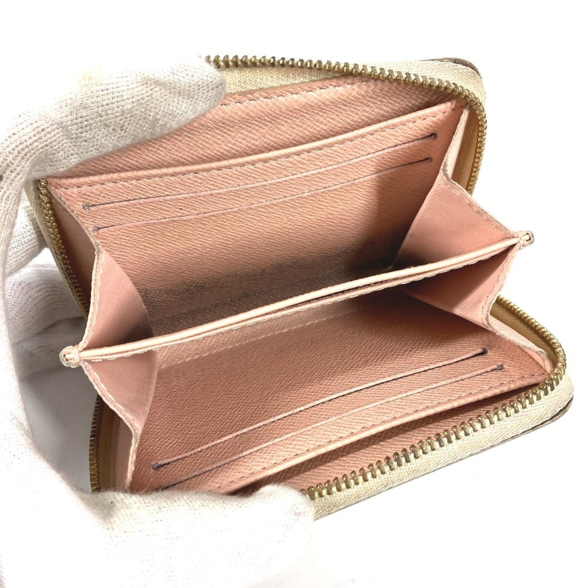 Louis Vuitton Damier Azur Pink White Damier Azur Coin Purse/Coin Case (Pre-Owned)