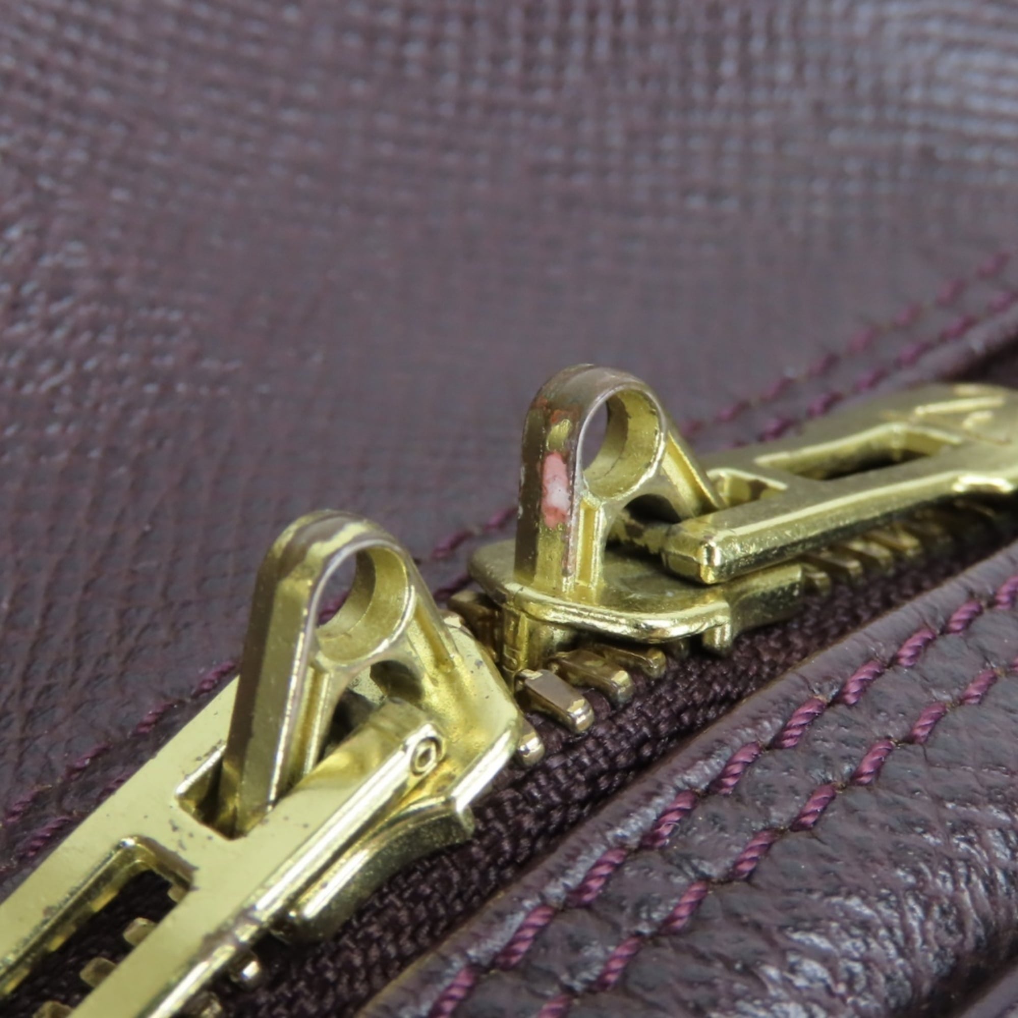 Louis Vuitton Acajou Galle Taiga Leather Shoulder Bag (Pre-Owned)