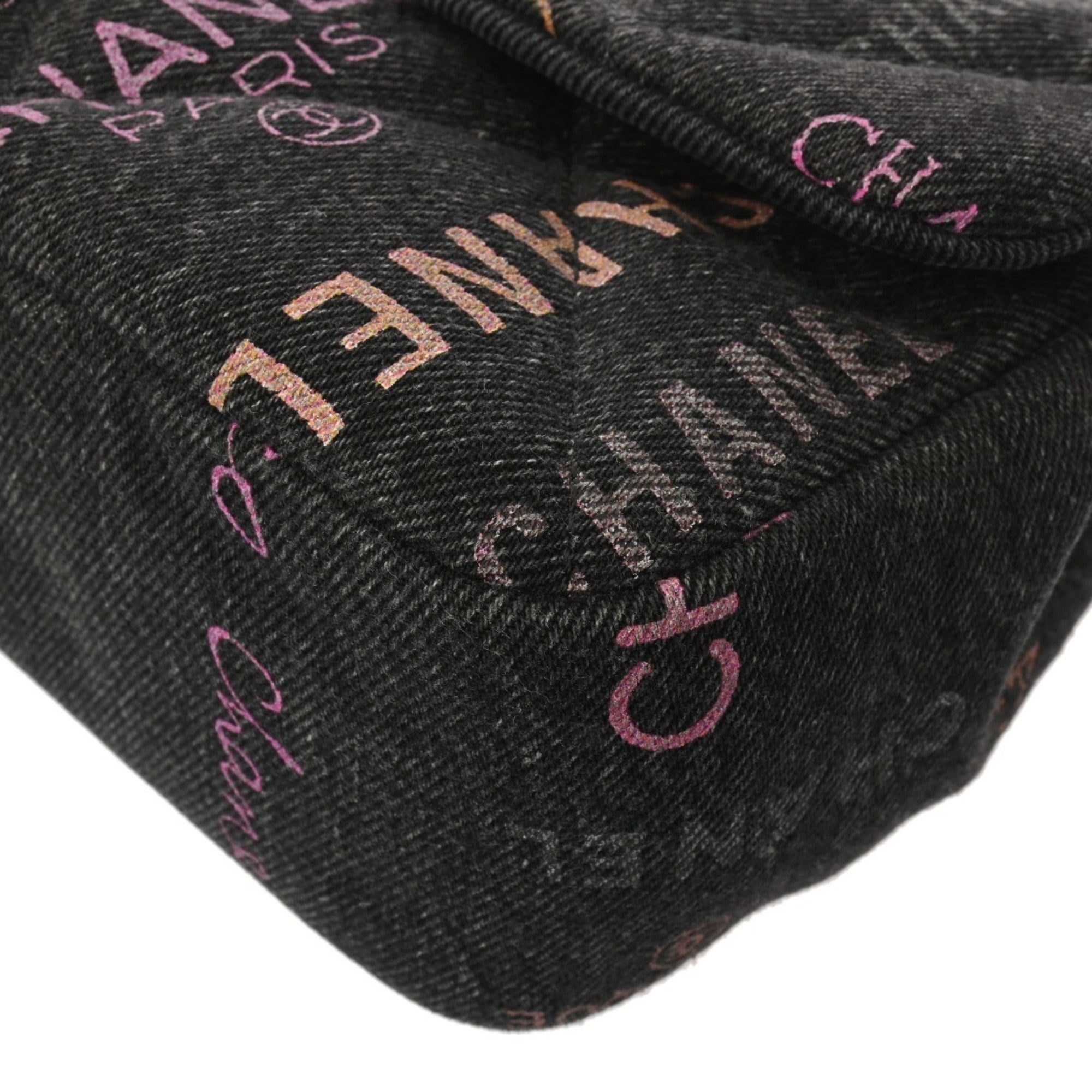 Chanel Black Denim Shoulder Bag (Pre-Owned)