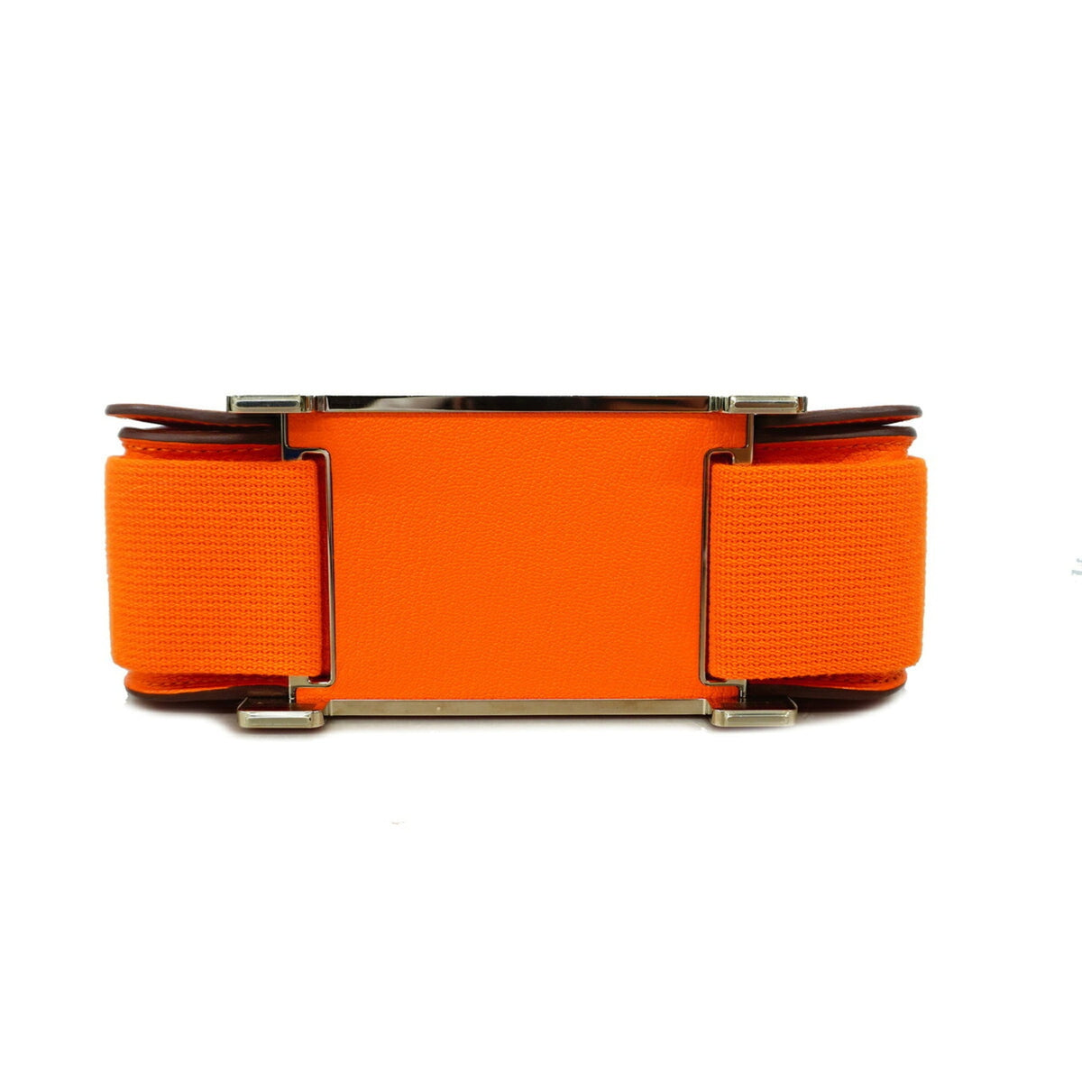 Hermes Orange Chevre Myzore Leather Shoulder Bag (Pre-Owned)