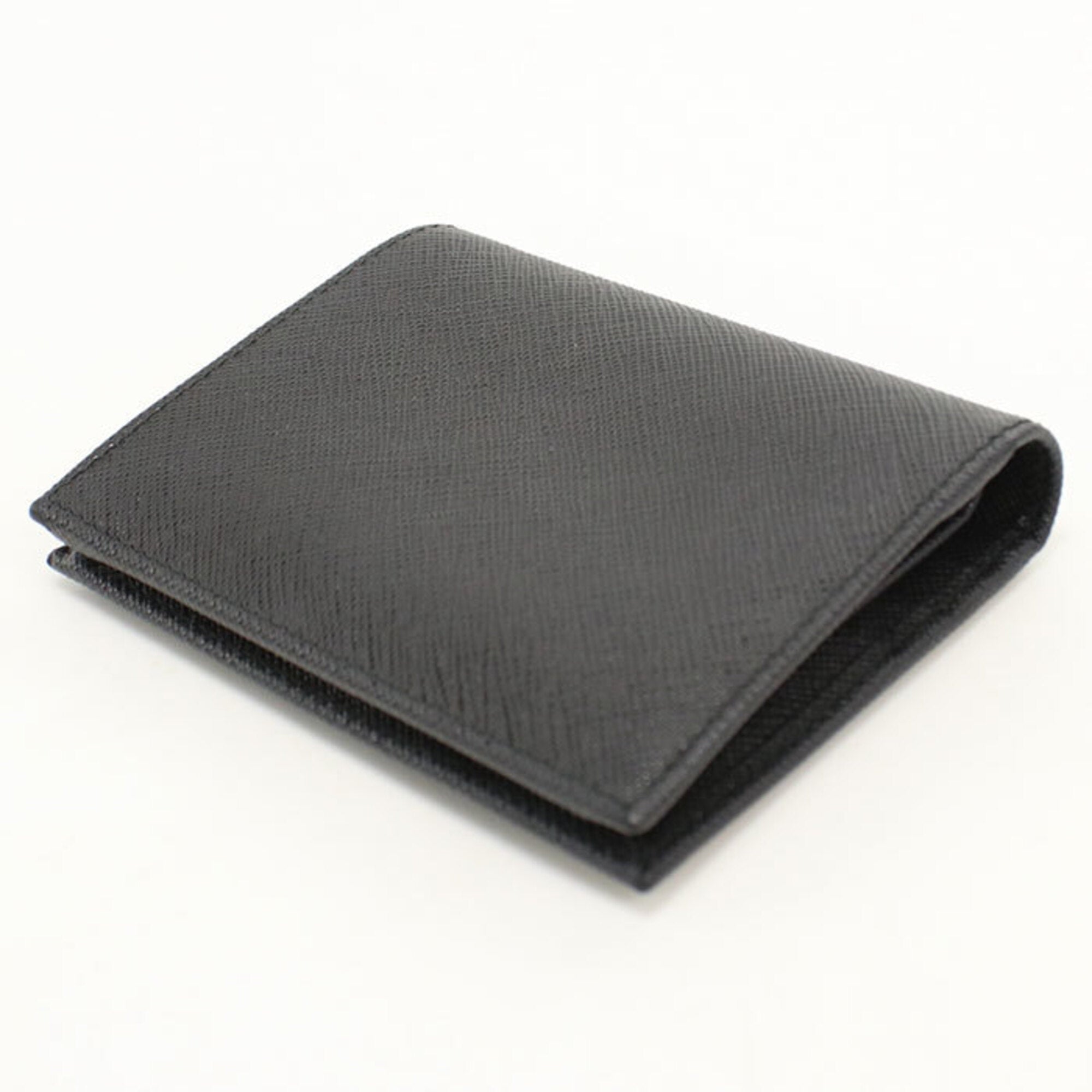 Prada Black Leather Wallet (Bi-Fold) (Pre-Owned)