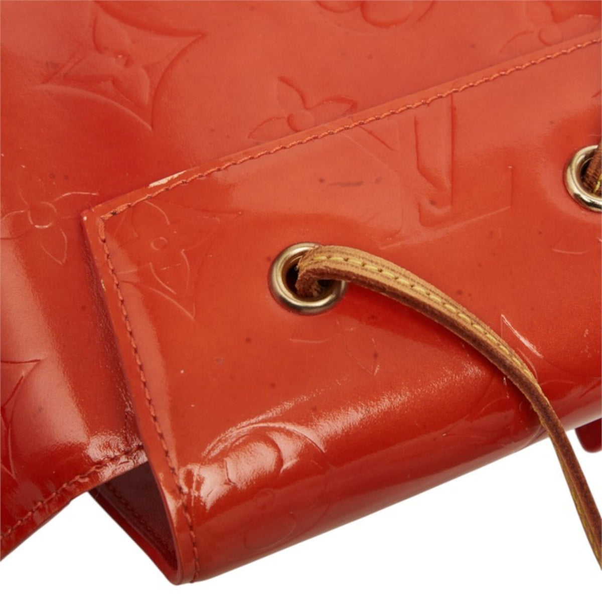 Louis Vuitton Orange Leather Pochette Shoulder Bag (Pre-Owned)
