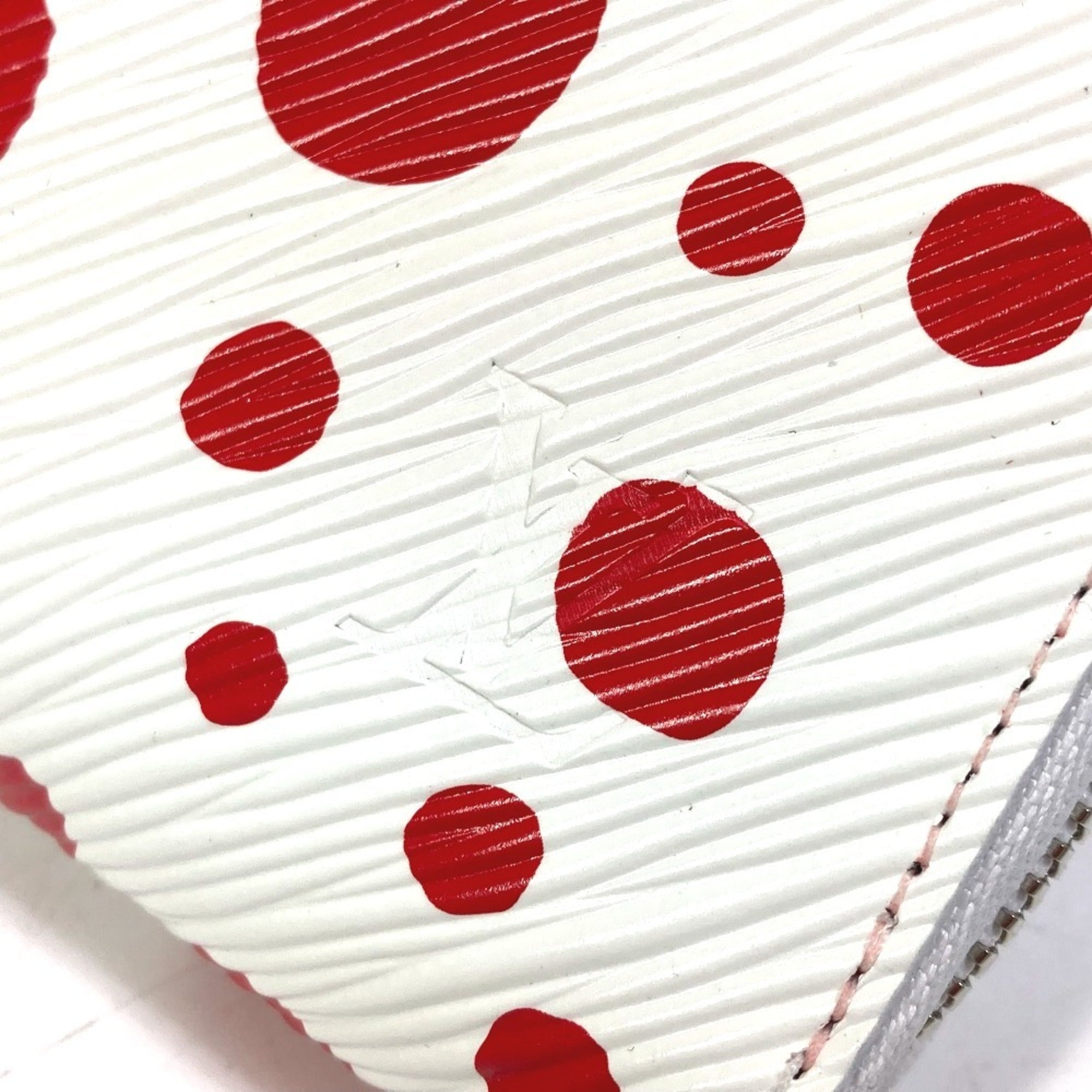 Louis Vuitton Red Color Rouge White Epi Leather Coin Purse/Coin Case (Pre-Owned)