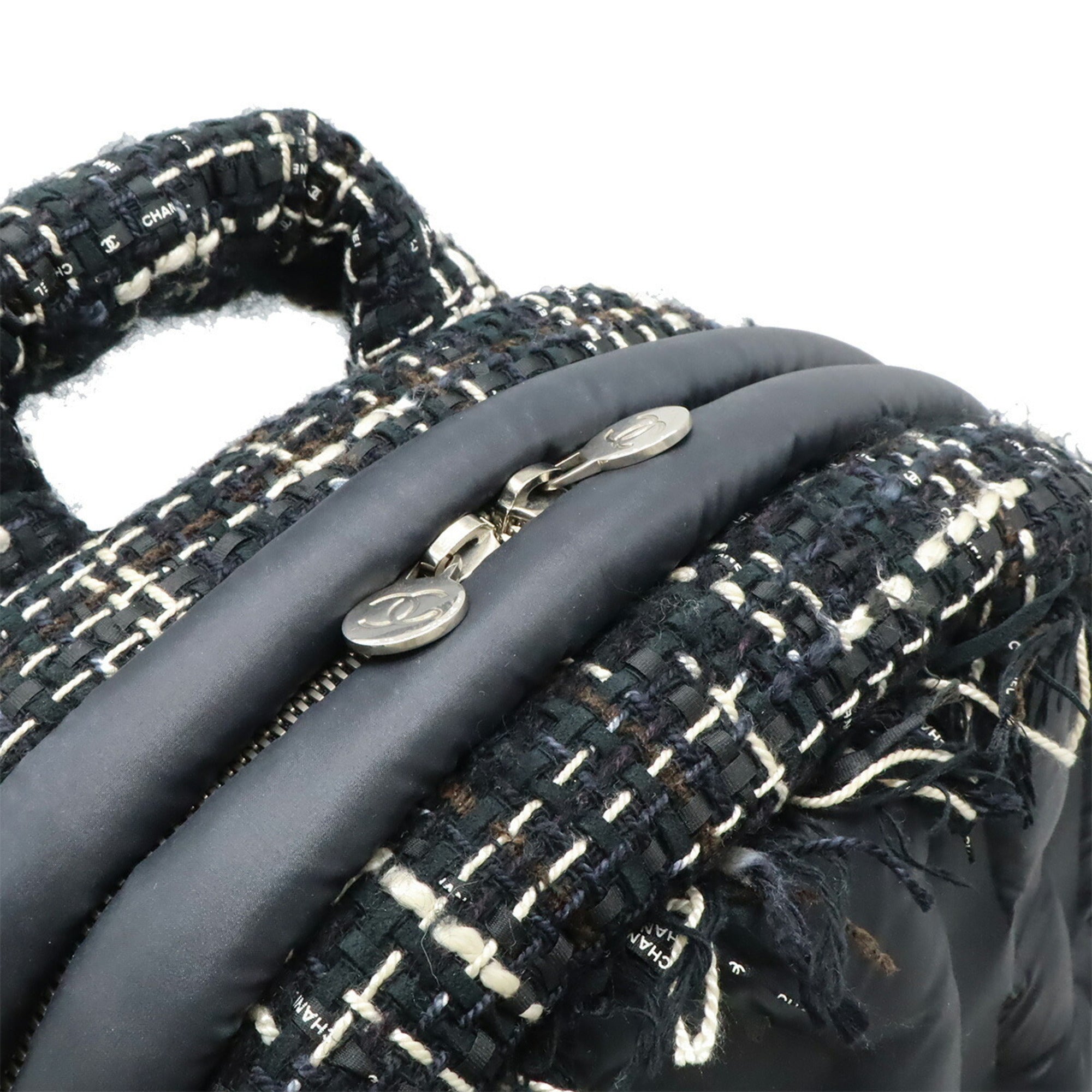 Chanel Black Nylon Backpack (Pre-Owned)