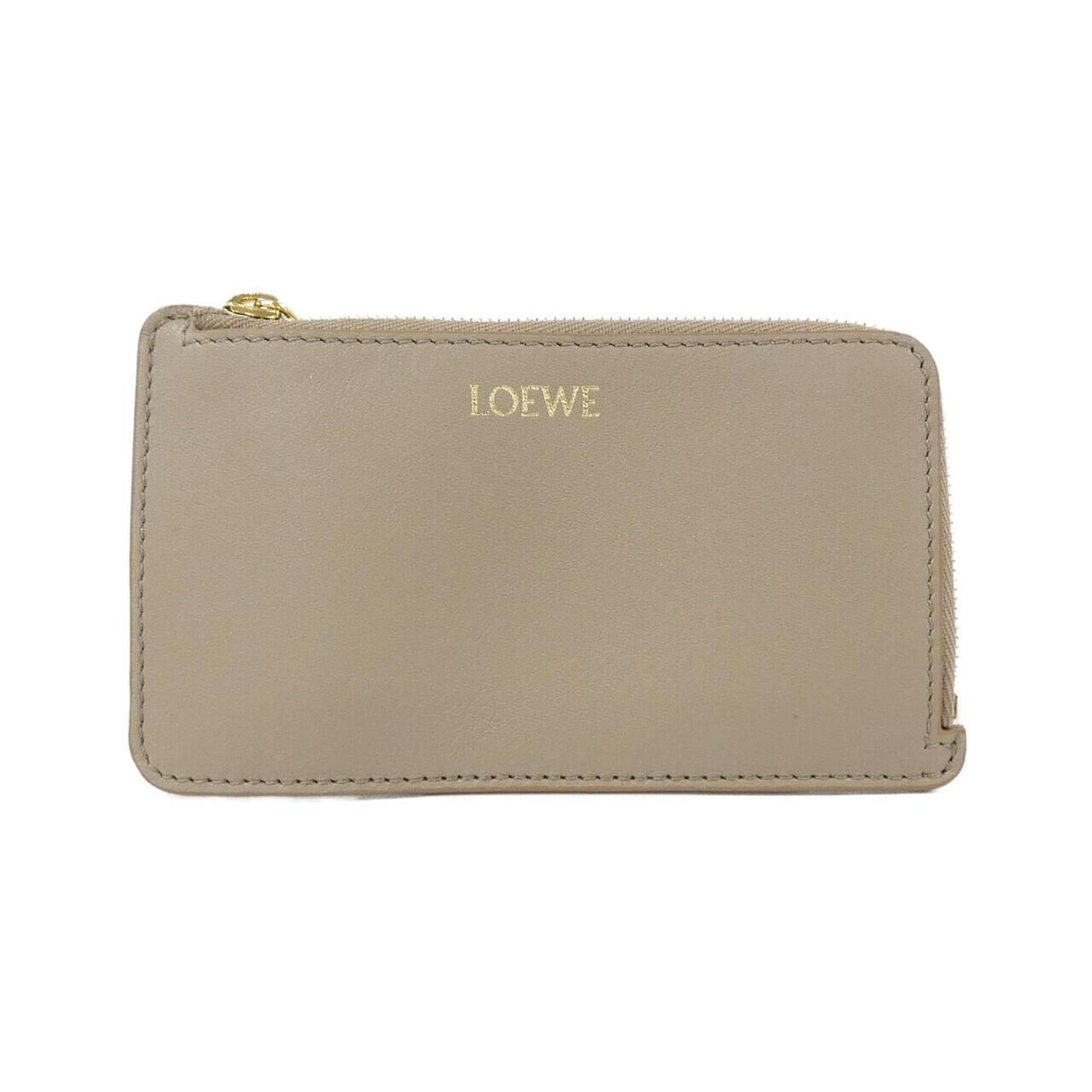 Loewe Beige Sand Leather Coin Purse/Coin Case (Pre-Owned)