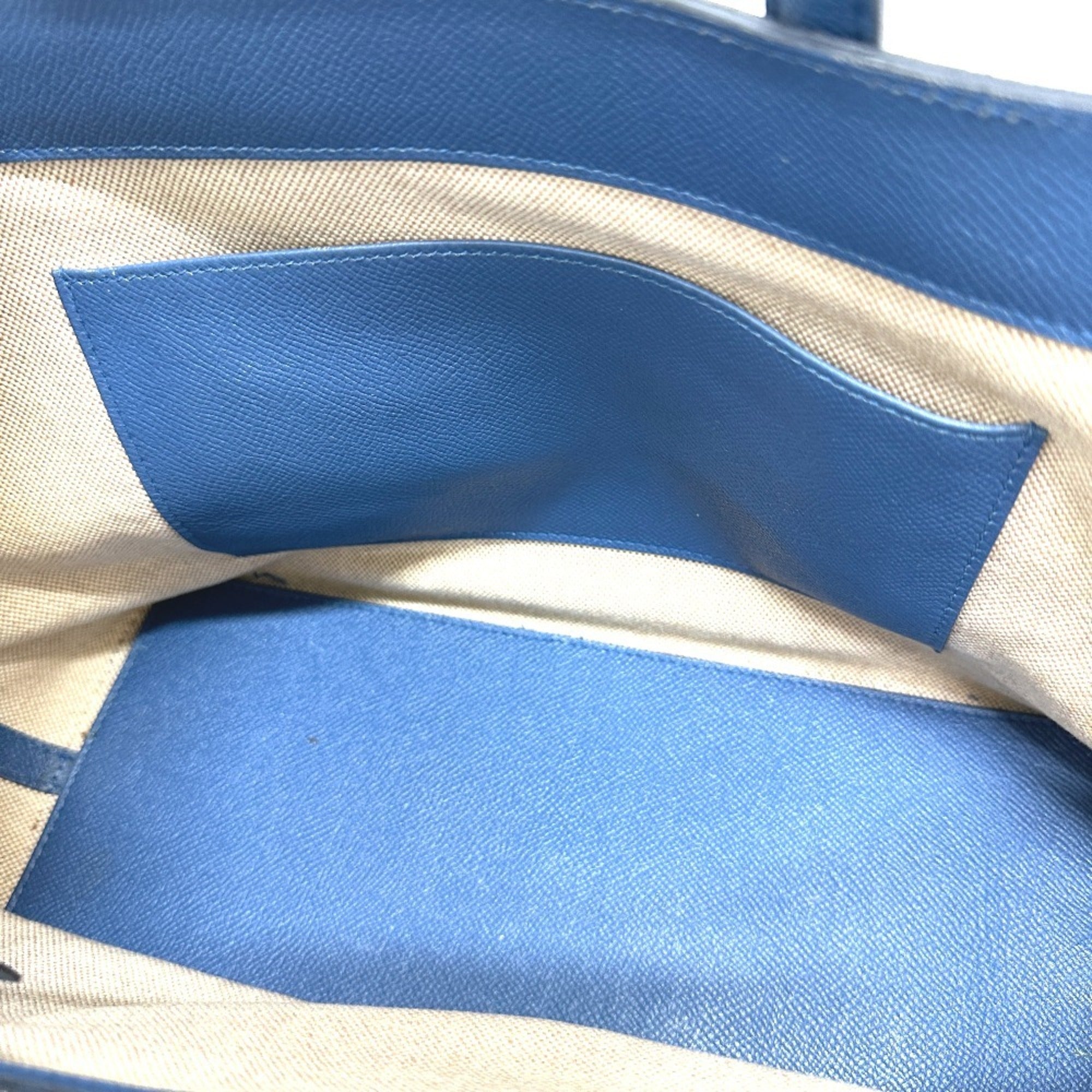 Hermes Blue Agate Epsom Leather Handbag Shoulder Bag Tote Bag (Pre-Owned)