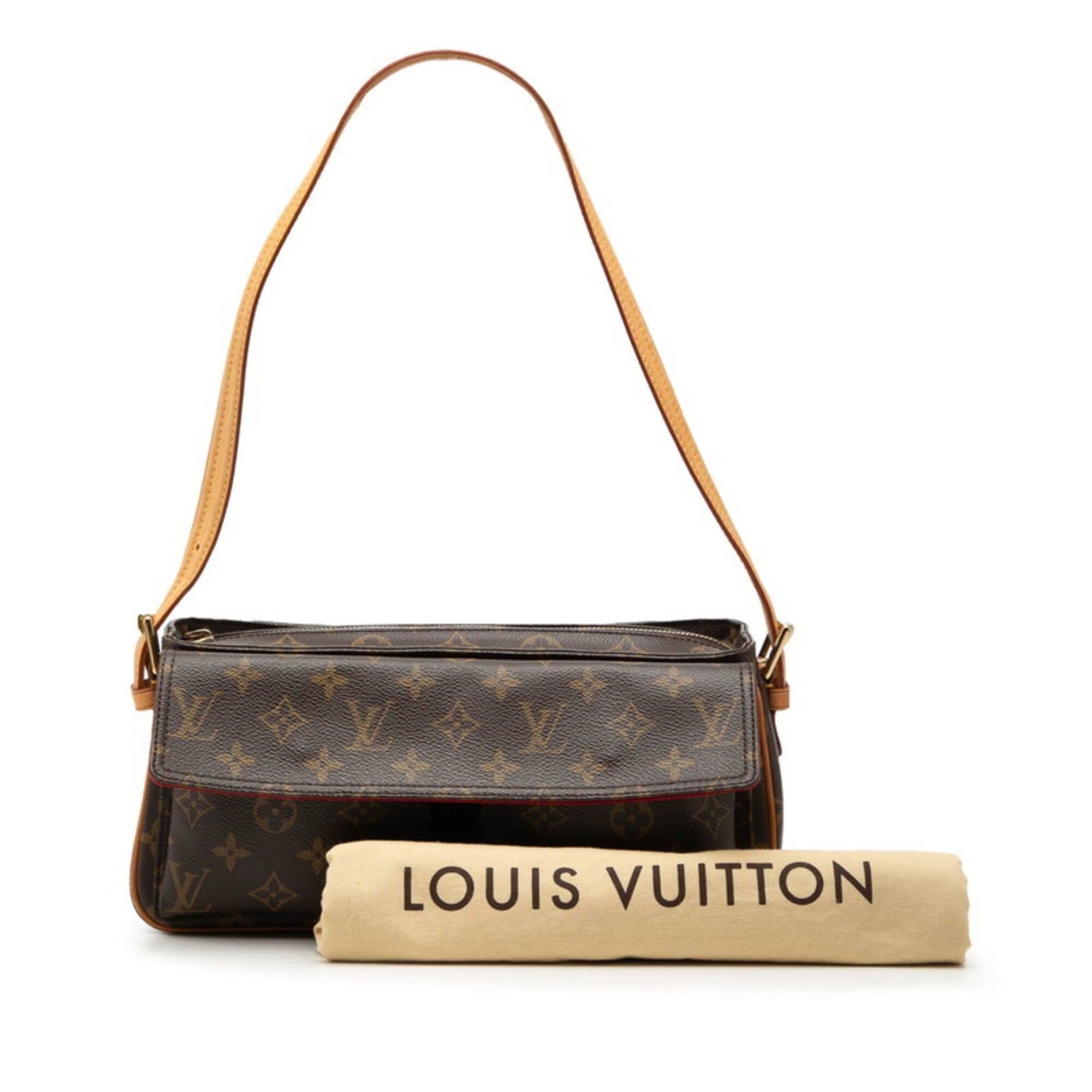 Louis Vuitton Brown Pvc Leather Shoulder Bag (Pre-Owned)