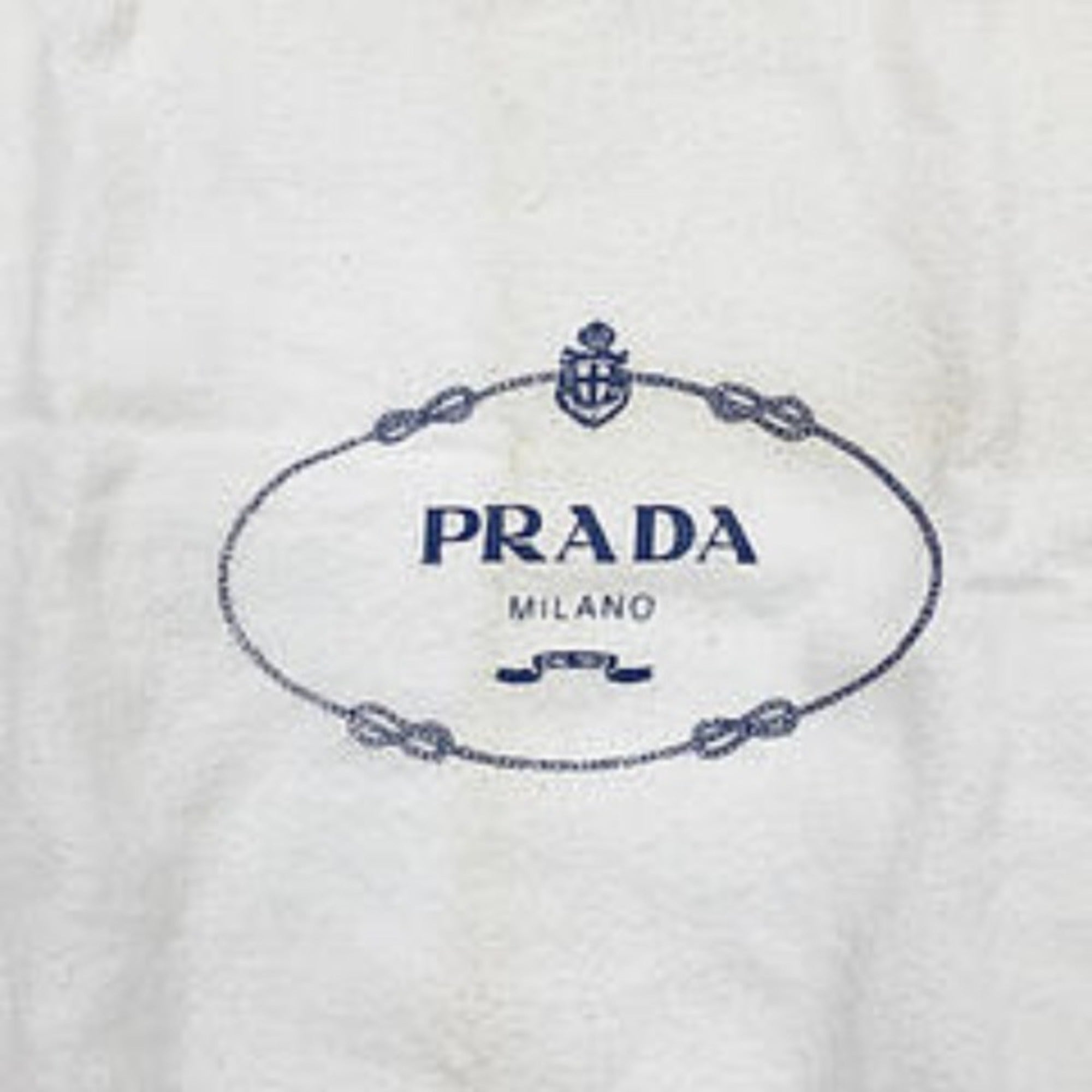 Prada Red Color Denim Tote Bag (Pre-Owned)