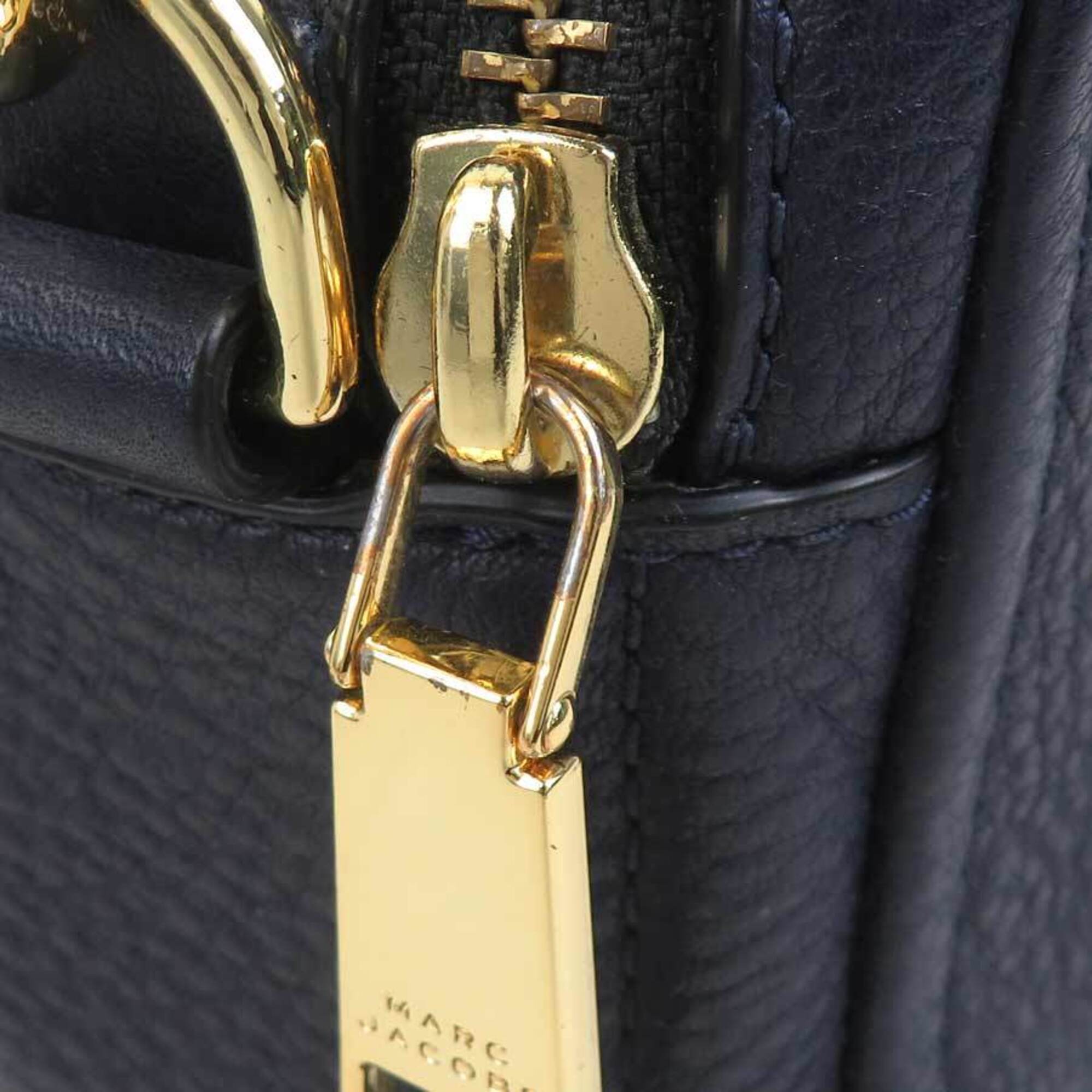 Marc Jacobs Navy Leather Handbag (Pre-Owned)