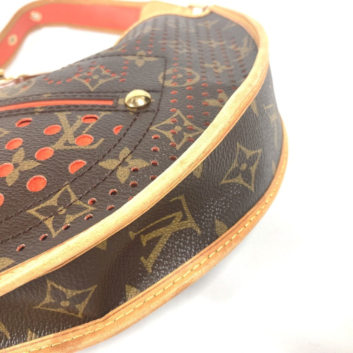 Louis Vuitton Brown Orange Monogram Shoulder Bag (Pre-Owned)