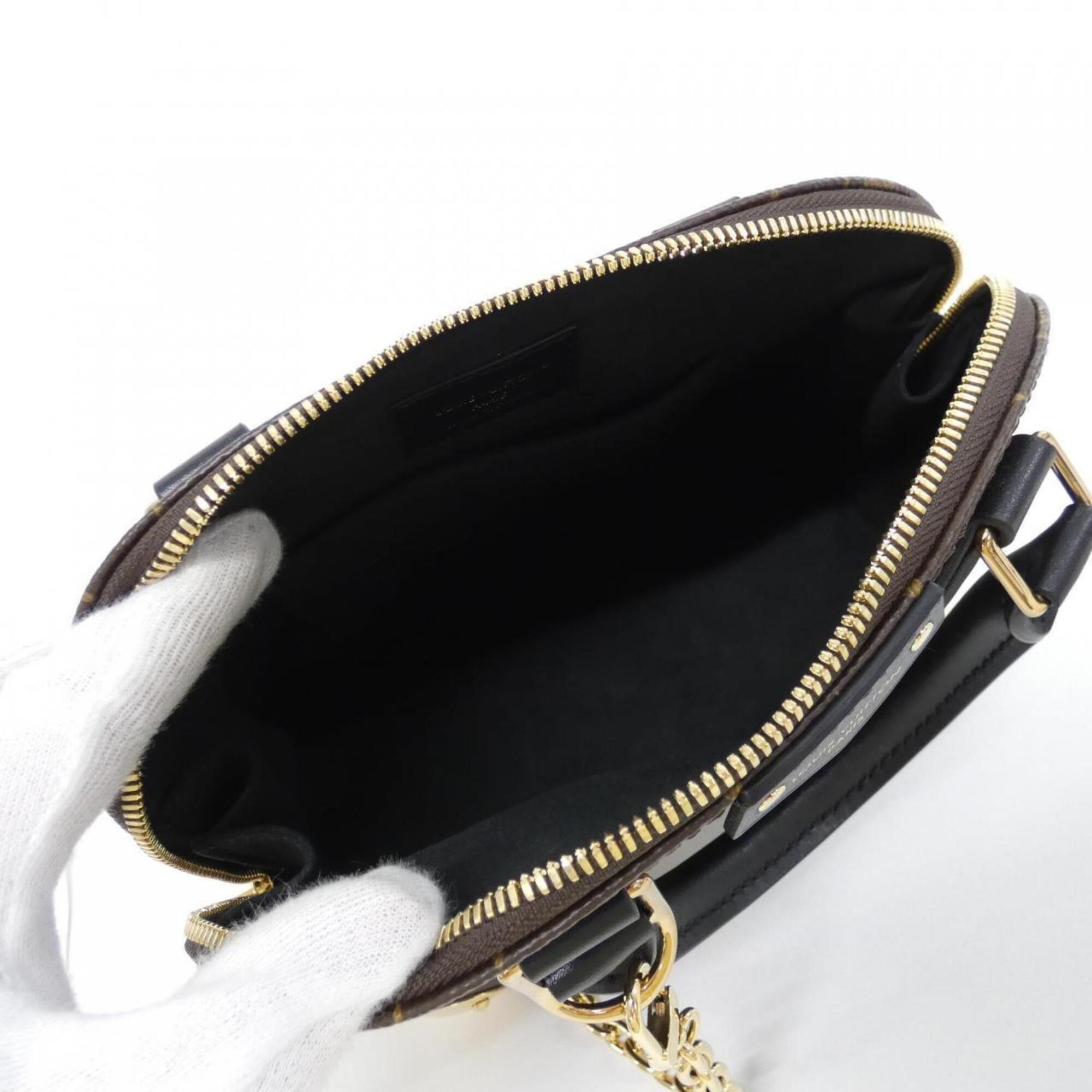 Louis Vuitton Monogram Marron Coated Canvas Handbag (Pre-Owned)
