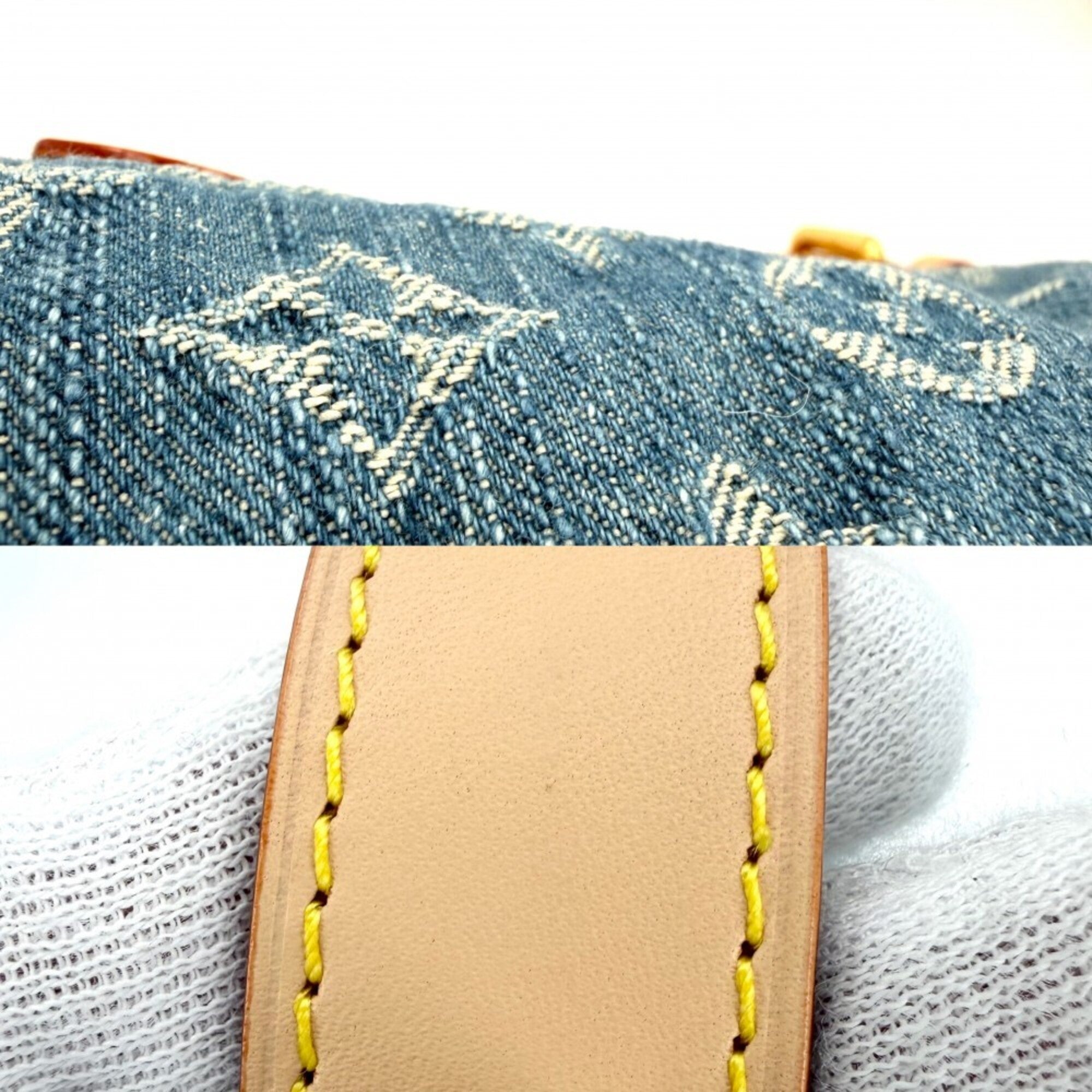 Louis Vuitton Blue Monogram Monogram Denim Handbag Pochette (Pre-Owned)