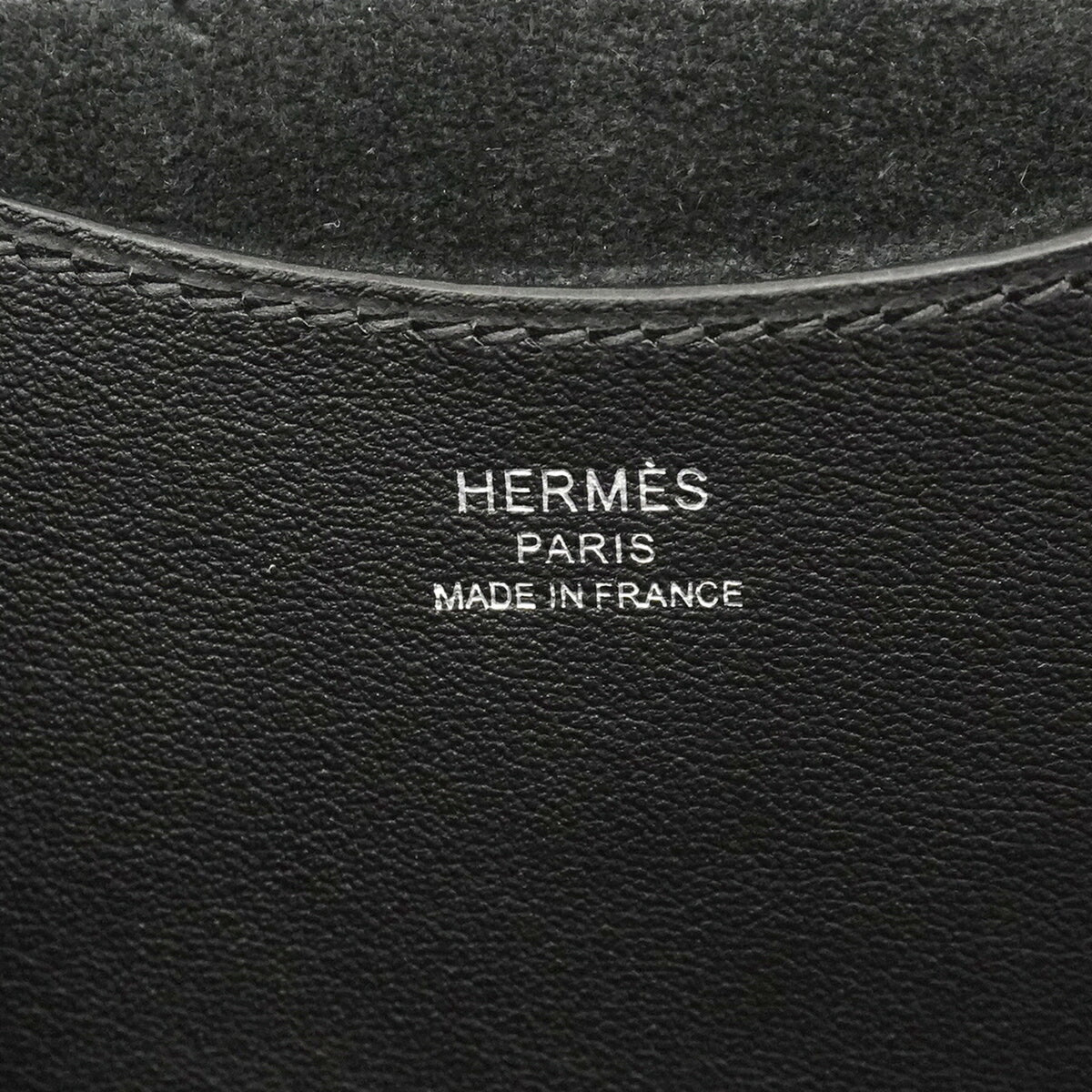 Hermes Black Taurillon Clemence Leather Handbag (Pre-Owned)