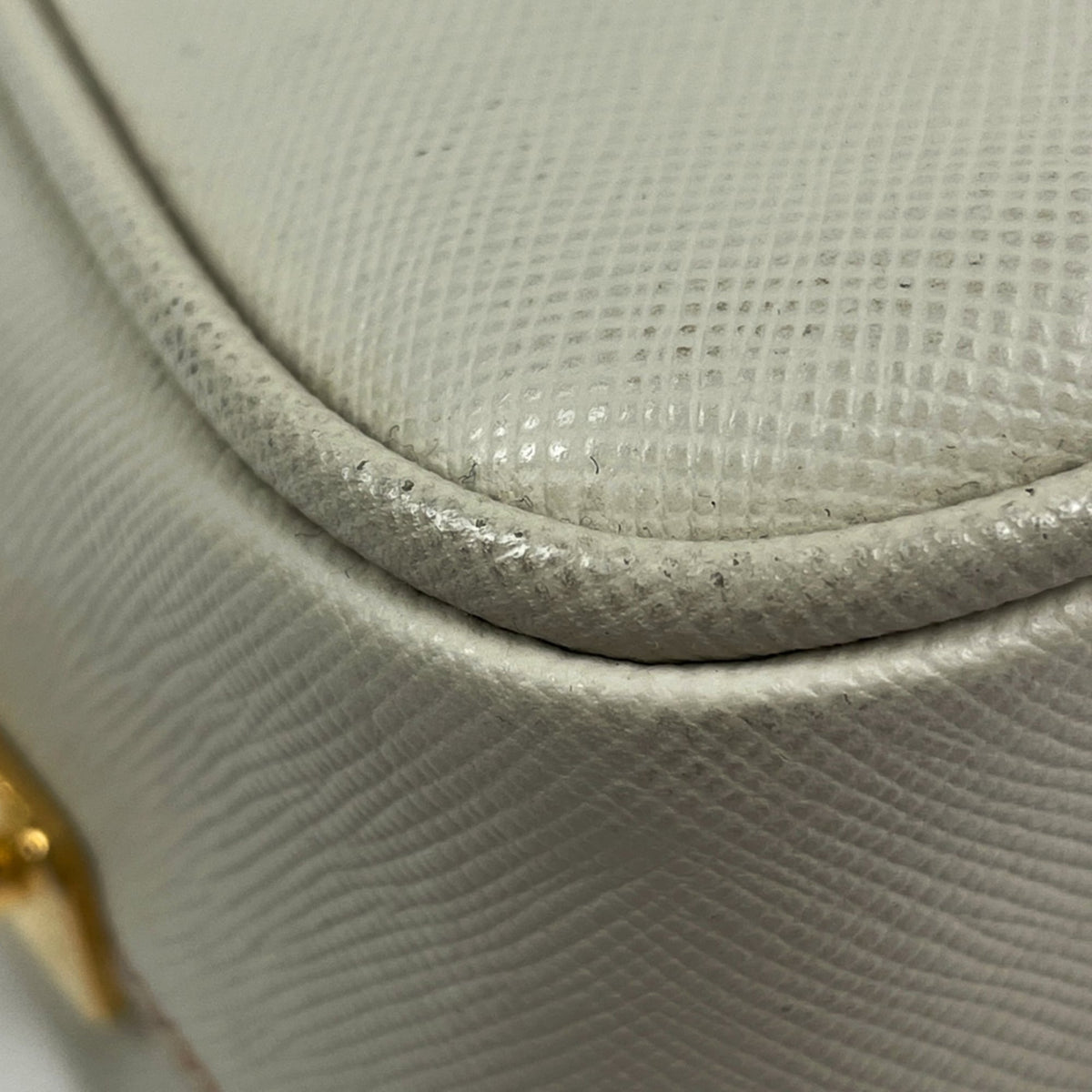 Prada Ivory Leather Handbag (Pre-Owned)