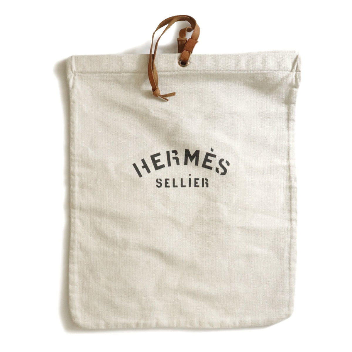 Hermes Ivory Toile H Pouch (Pre-Owned)