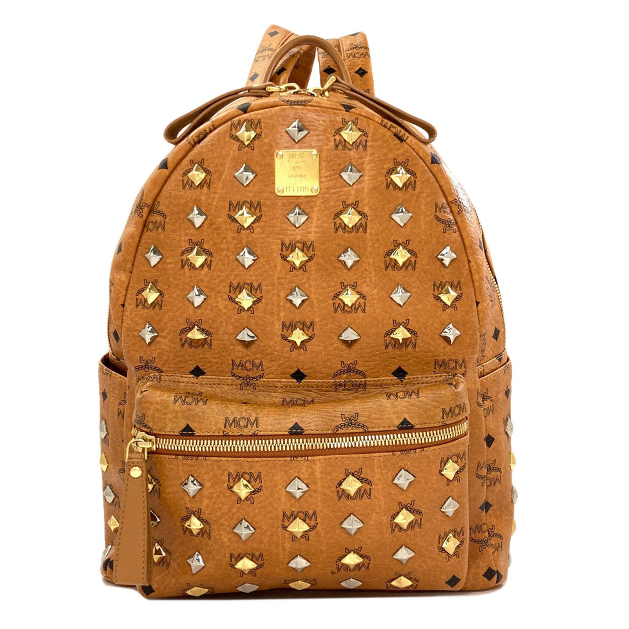 Mcm Brown Pvc Backpack (Pre-Owned)