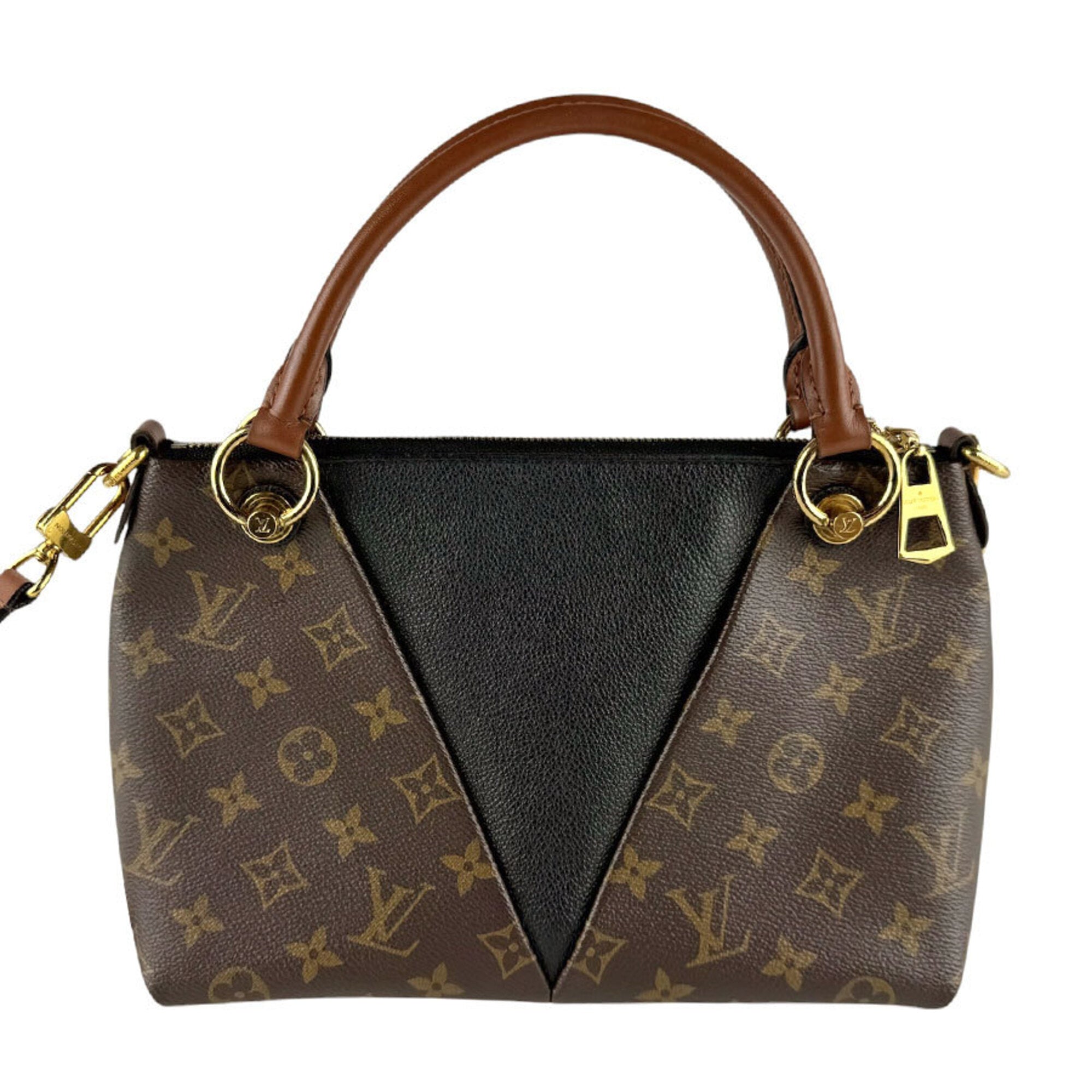 Louis Vuitton Monogram Noir Monogram Leather Handbag Shoulder Bag (Pre-Owned)