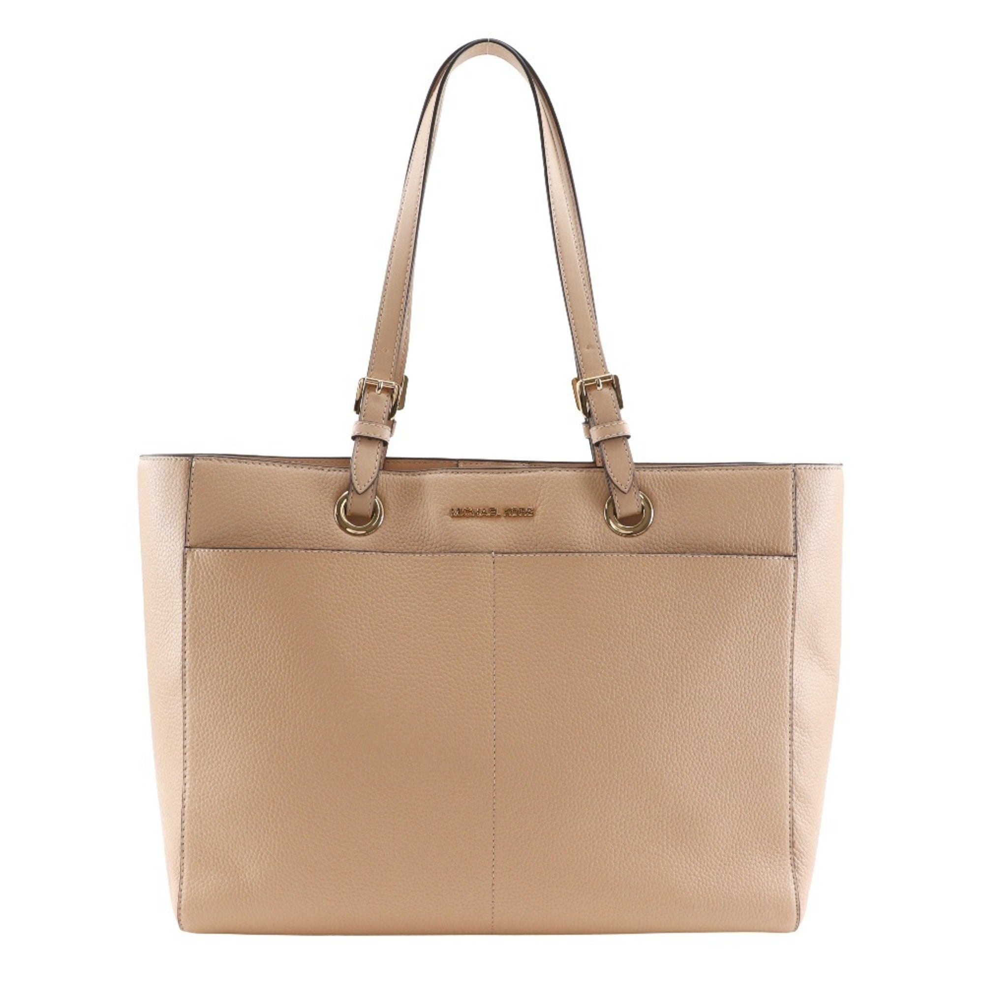 Michael Kors Beige Leather Tote Bag (Pre-Owned)