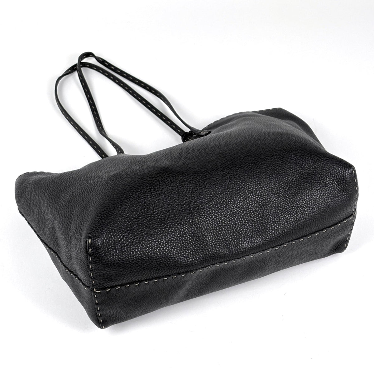 Fendi Black Leather Tote Bag (Pre-Owned)