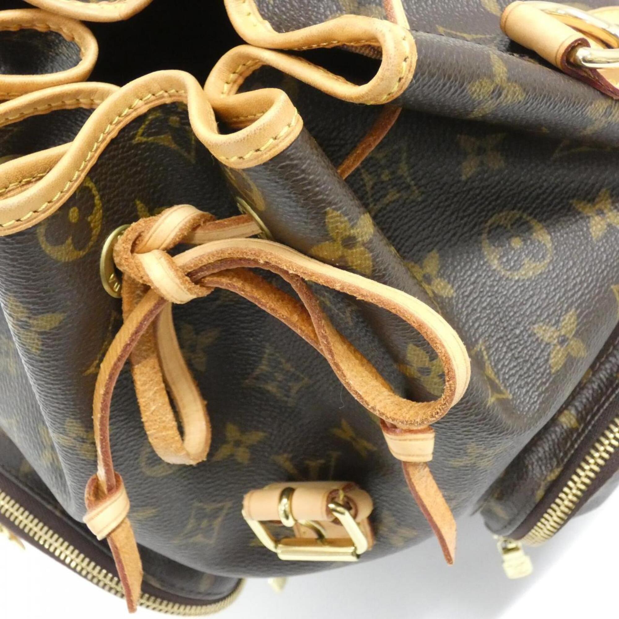Louis Vuitton Marron Coated Canvas Backpack (Pre-Owned)