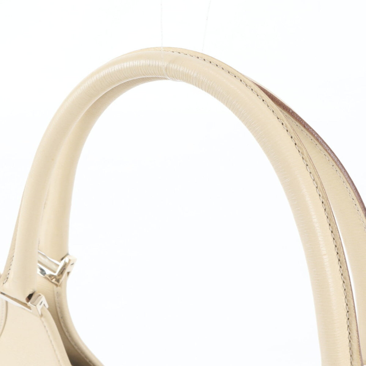 Gucci Beige Leather Handbag Shoulder Bag Tote Bag (Pre-Owned)