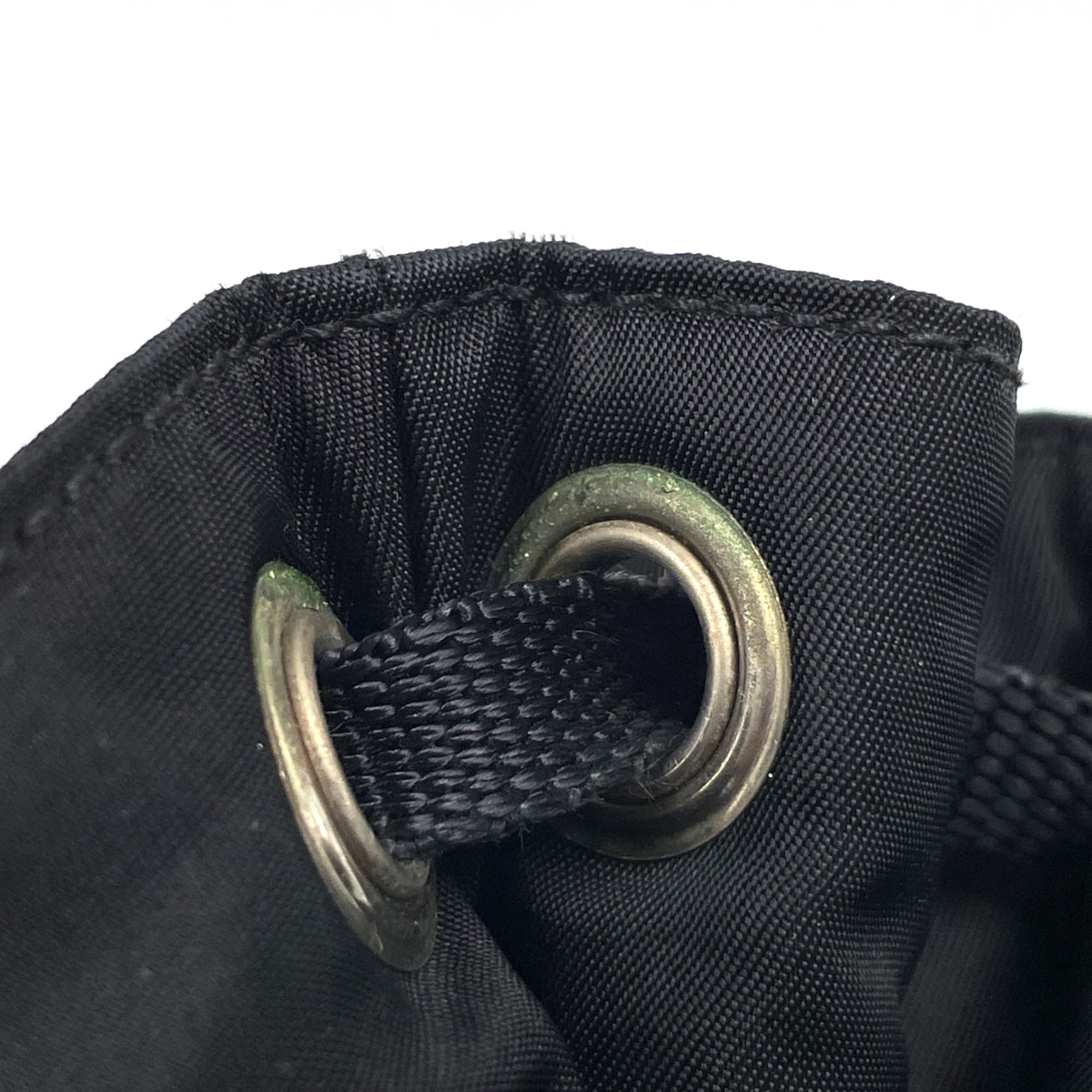 Prada Black Nylon Leather Shoulder Bag (Pre-Owned)