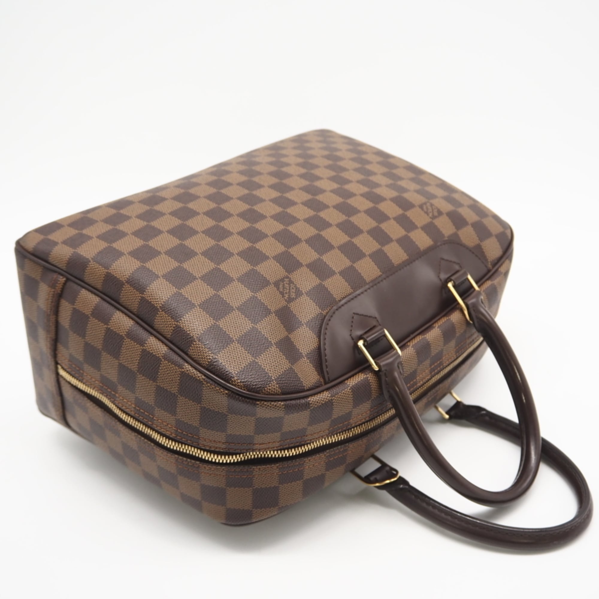 Louis Vuitton Brown Damier Canvas Ebene Coated Canvas Leather Handbag (Pre-Owned)