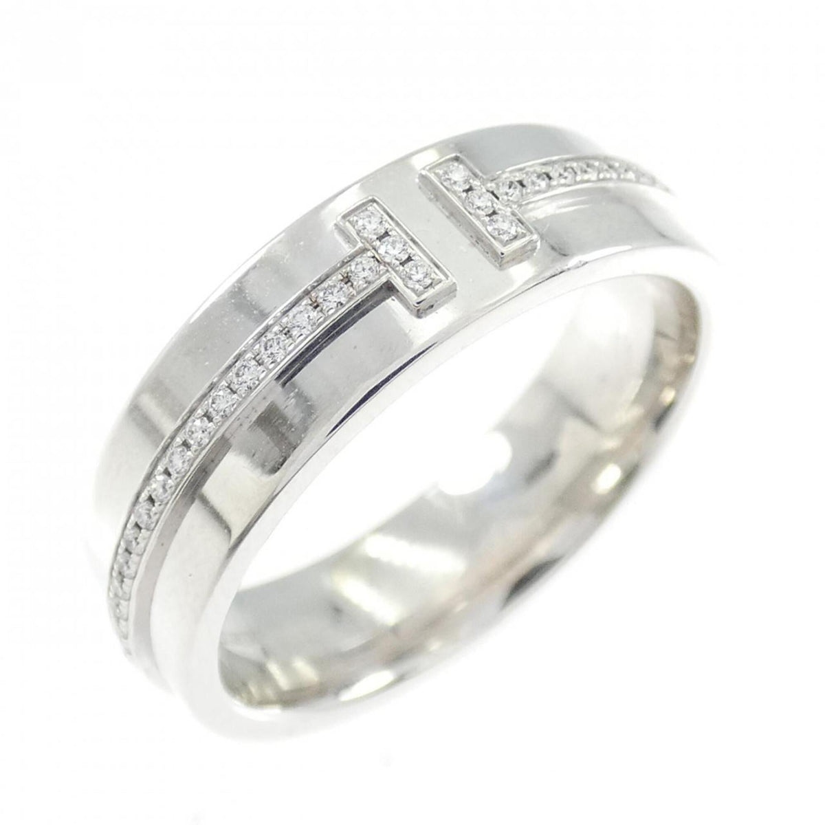 Tiffany White Gold (18K) Band Ring (Pre-Owned)